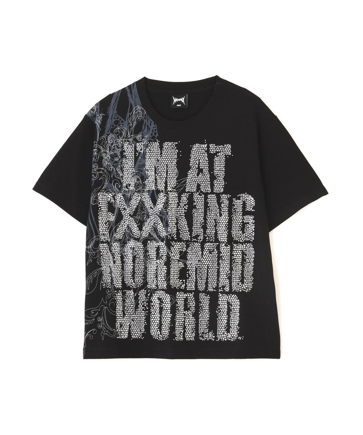 NoRemid/ノーリミッド/【LHP EXCLUSIVE】Logo Rhinestone S/S Tee