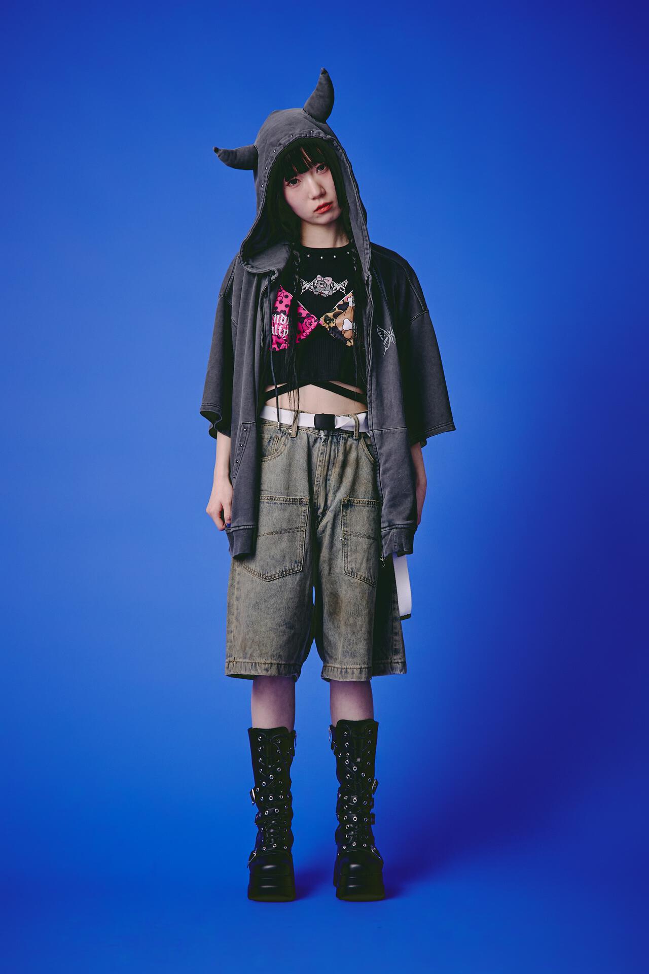 GALFY/ガルフィー/【LHP EXCLUSIVE】地雷ギャル リブ半袖TEE