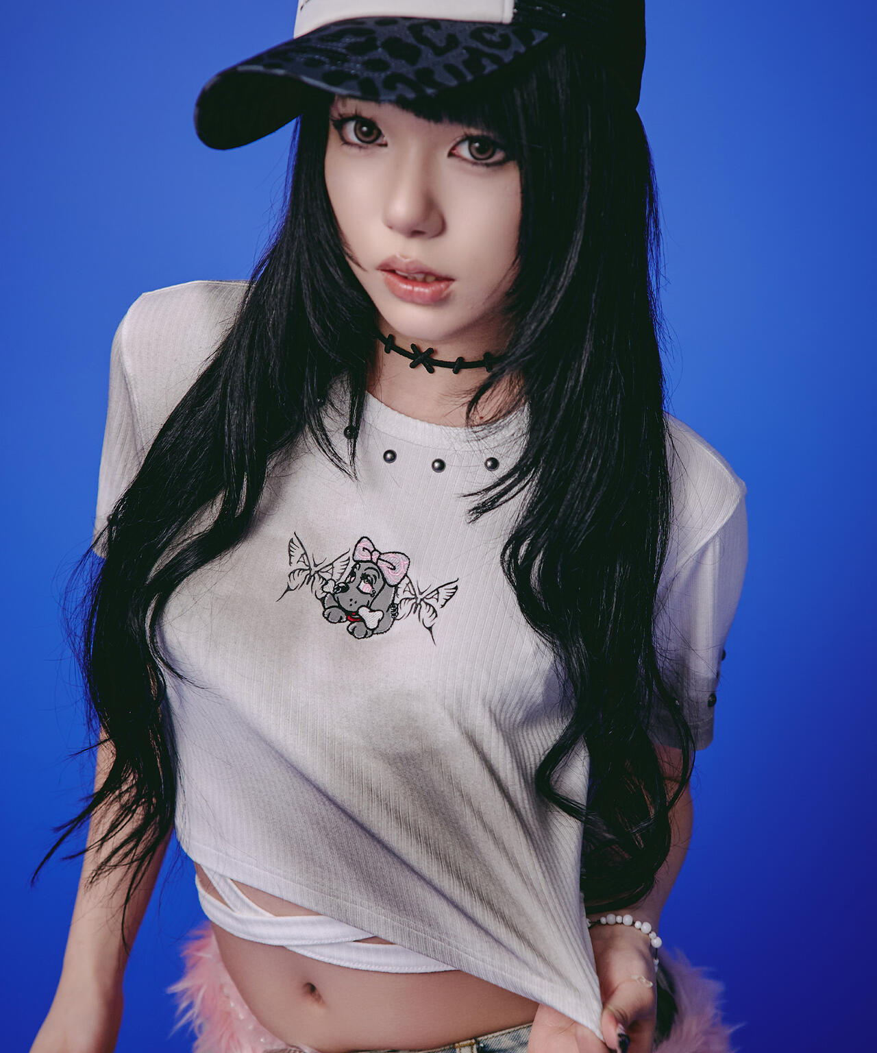 GALFY/ガルフィー/【LHP EXCLUSIVE】地雷ギャル リブ半袖TEE