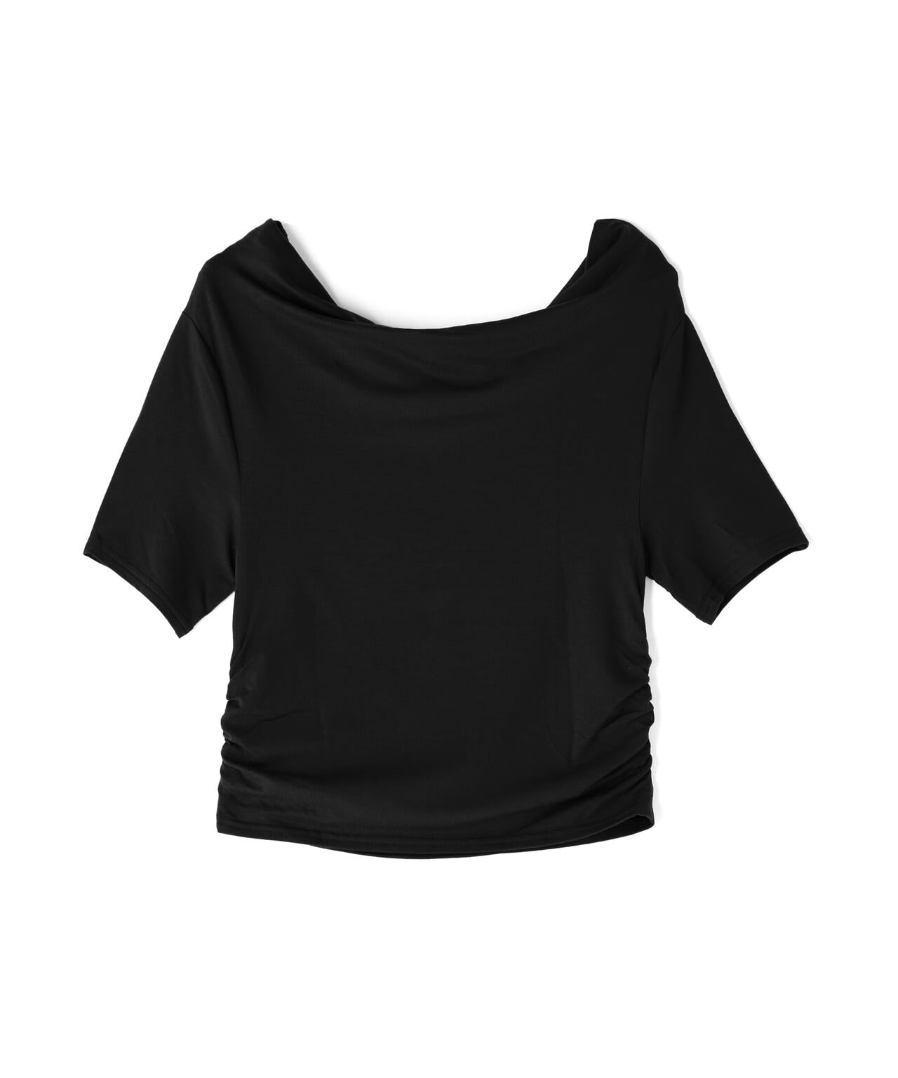 CLANE/クラネ/DRAPED OFF SHOULDER H/S TOPS