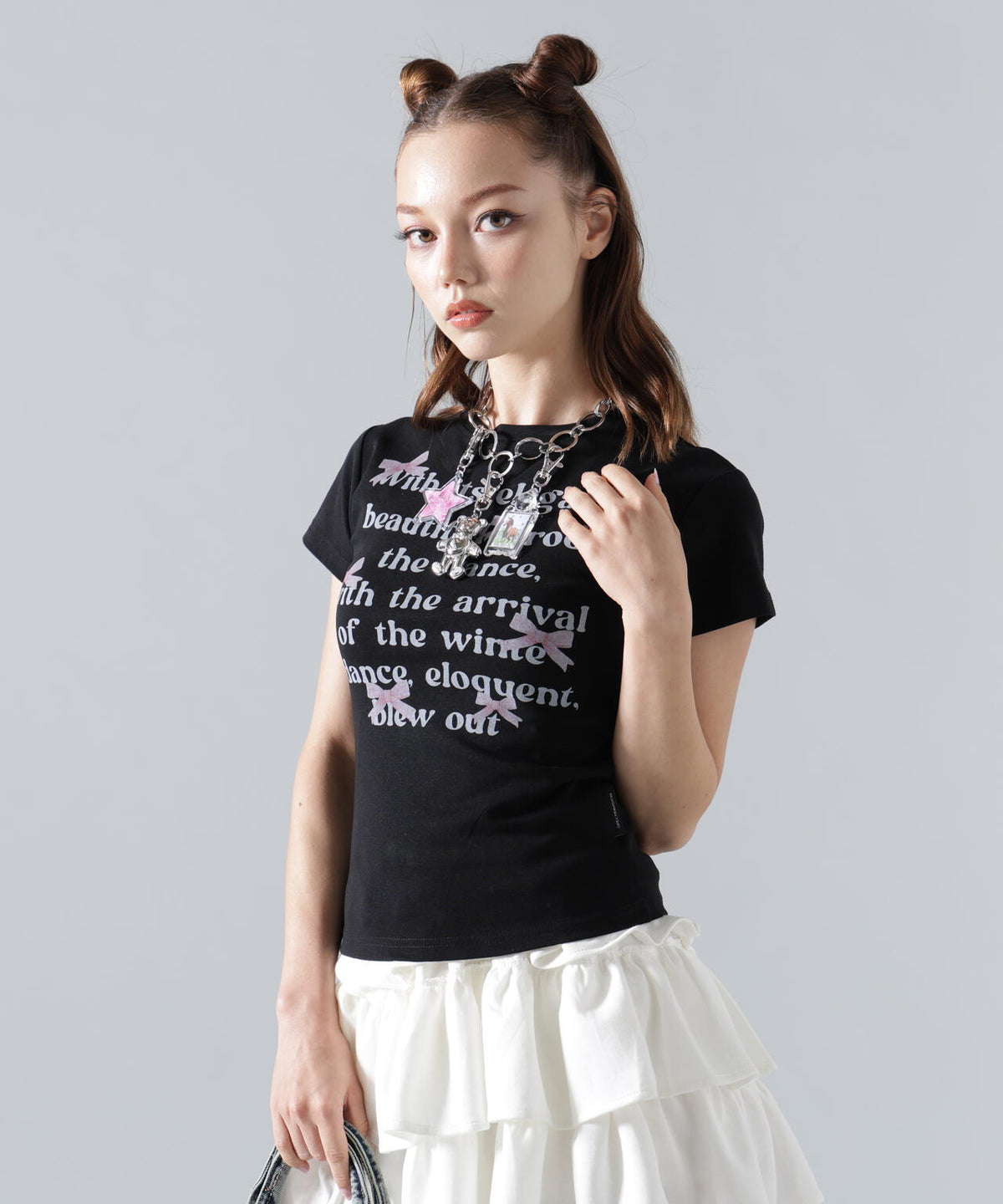 MAVYTH/メヴィス/LETTERRING RIBBON TEE