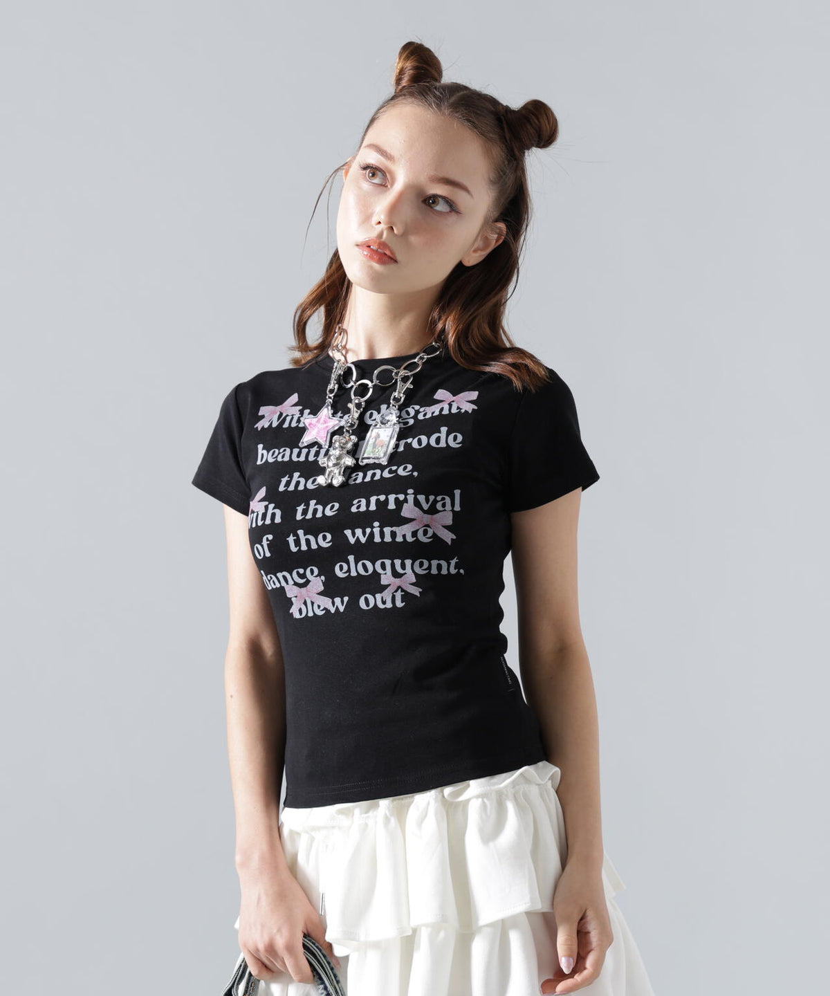 MAVYTH/メヴィス/LETTERRING RIBBON TEE