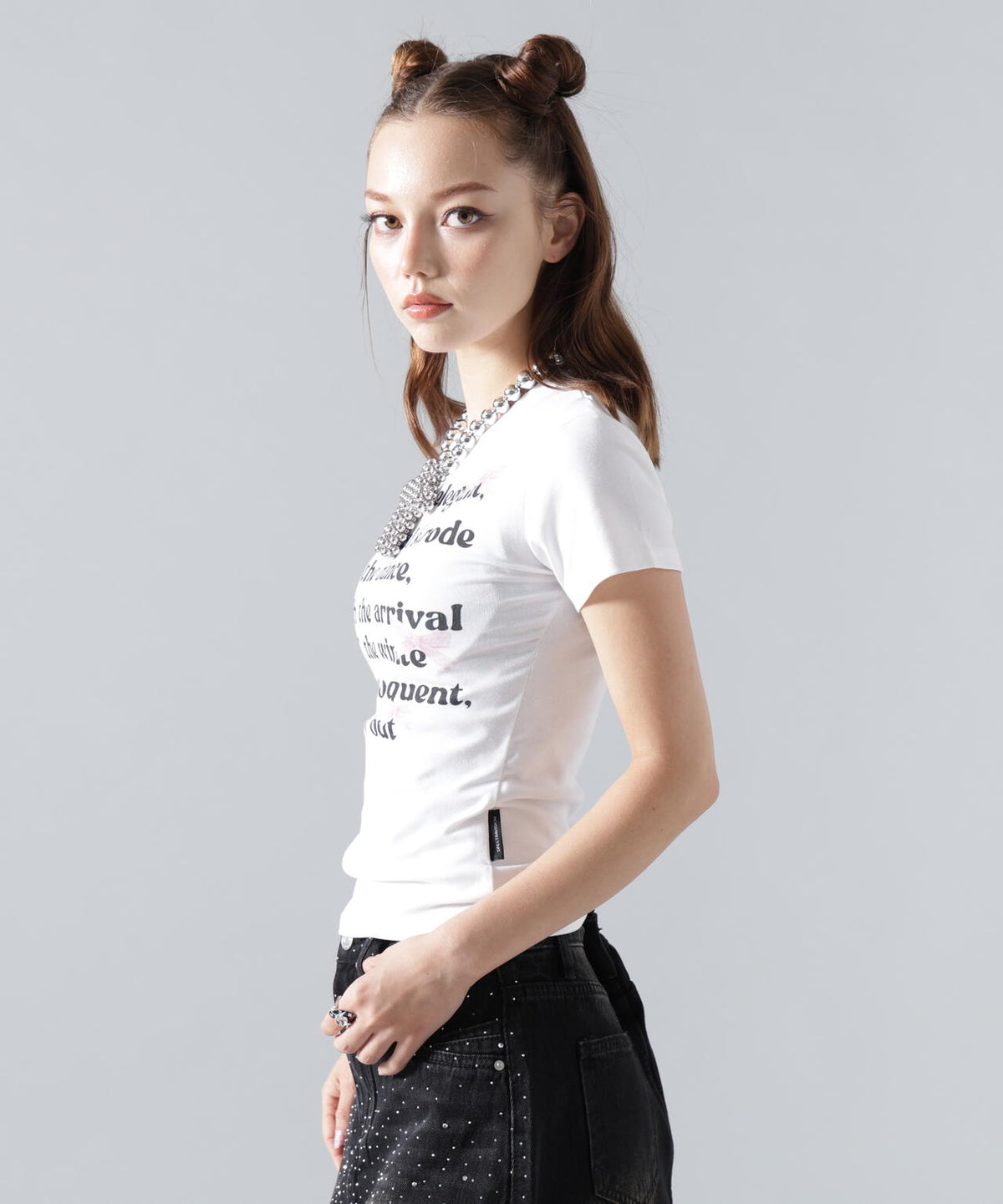 MAVYTH/メヴィス/LETTERRING RIBBON TEE