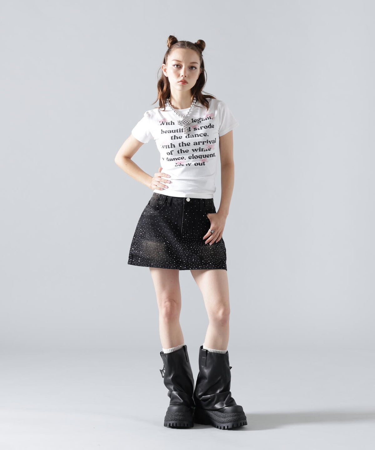 MAVYTH/メヴィス/LETTERRING RIBBON TEE