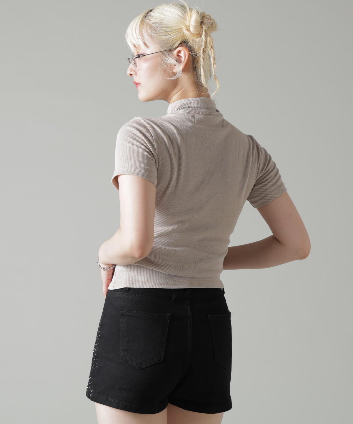 MAVYTH/メヴィス/HALF ZIP BELT TOPS