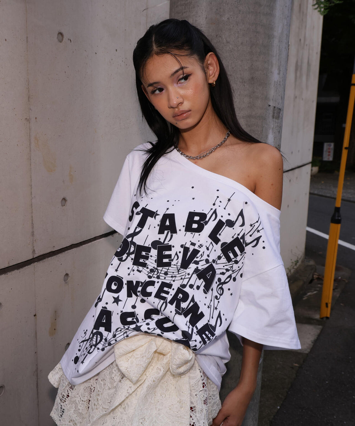 DeEVA/ディーヴァ/off-Shoulder Tee