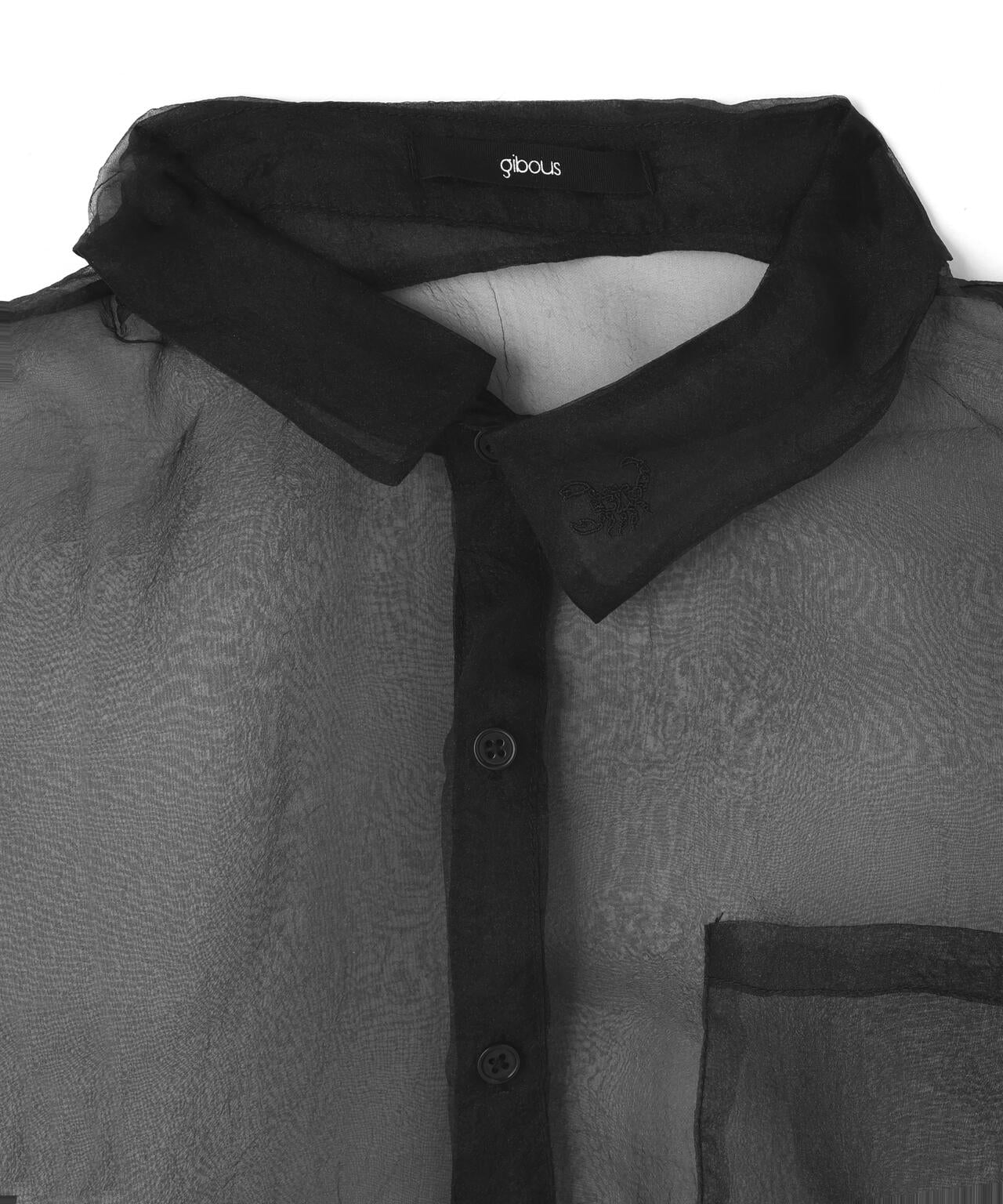 gibous/ギボス/tatoo sheer shirt