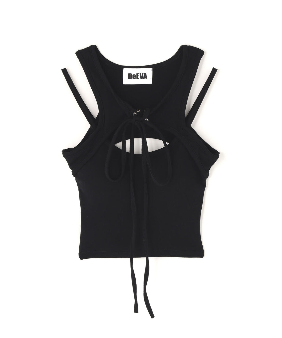 DeEVA/ディーヴァ/CUTOUT LACE-UP TANK