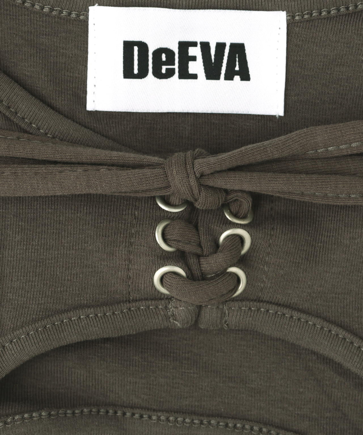 DeEVA/ディーヴァ/CUTOUT LACE-UP TANK
