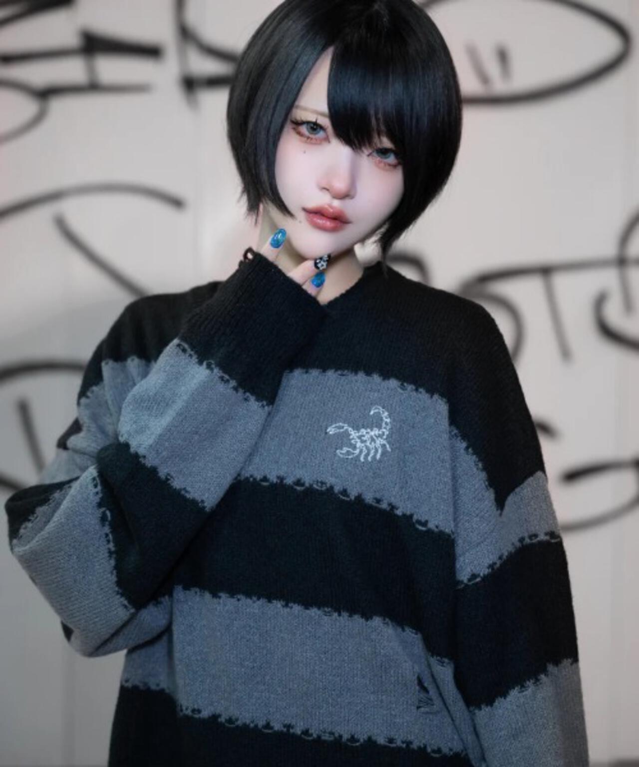 gibous/ギボス/scorpion border knit