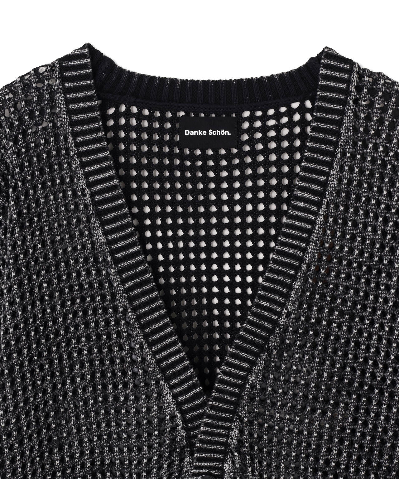 【WEB&DEPOT限定】DankeSchon/ダンケシェーン/CHEMICAL MESHKNIT CARDIGAN