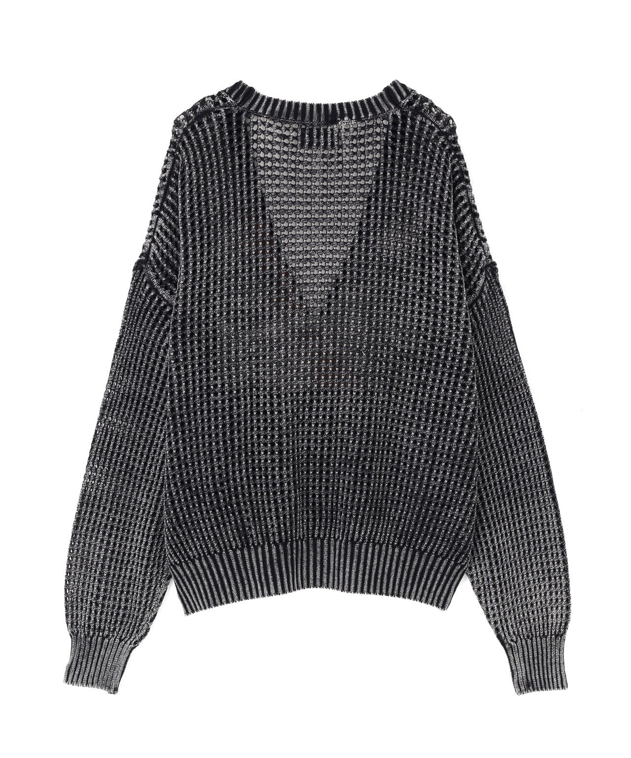 【WEB&DEPOT限定】DankeSchon/ダンケシェーン/CHEMICAL MESHKNIT CARDIGAN