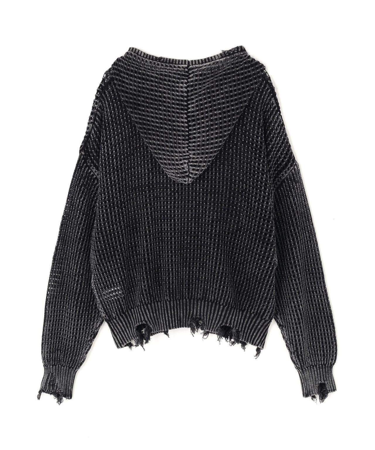 DankeSchon/ダンケシェーン/PIGMENT DAMAGE MESH HOODIE