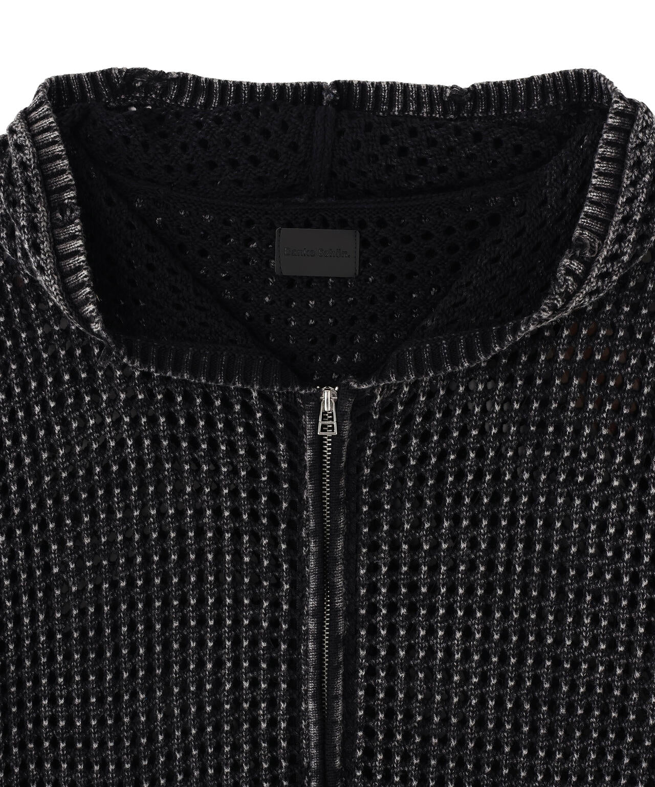 DankeSchon/ダンケシェーン/PIGMENT DAMAGE MESH HOODIE