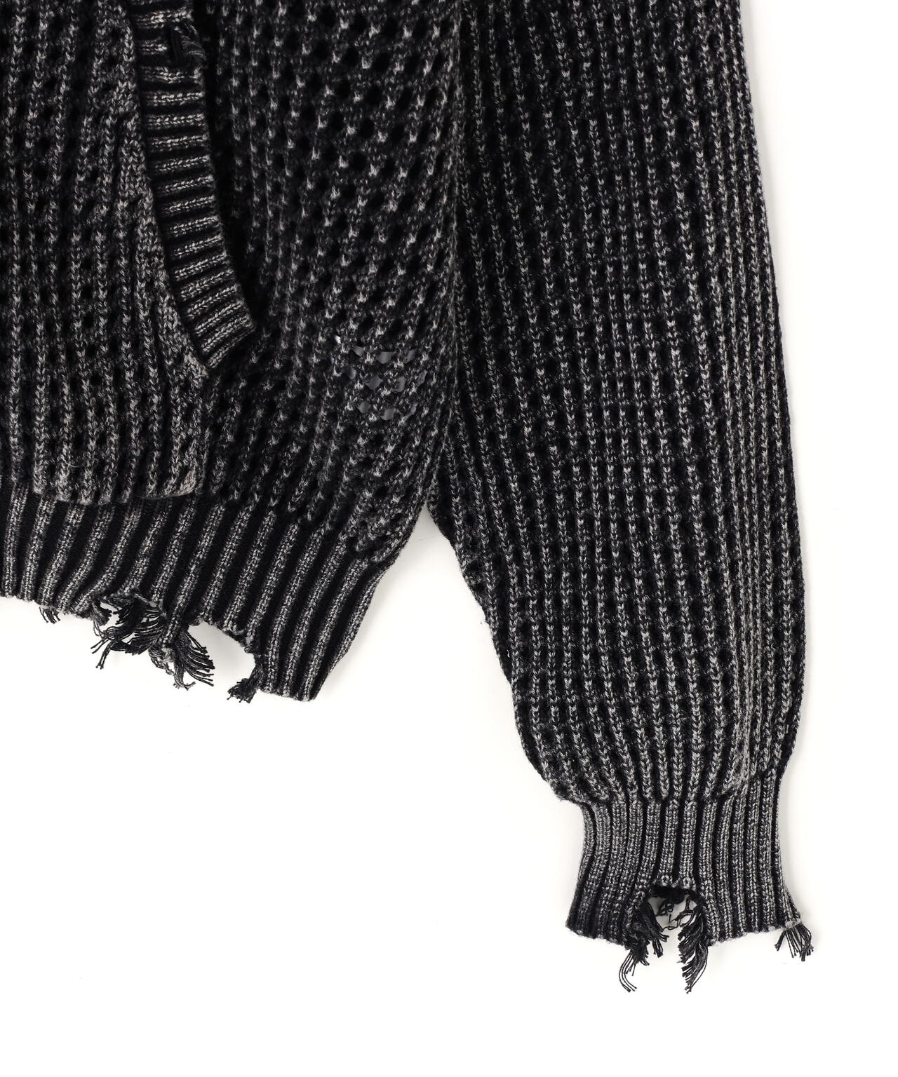 DankeSchon/ダンケシェーン/PIGMENT DAMAGE MESH HOODIE