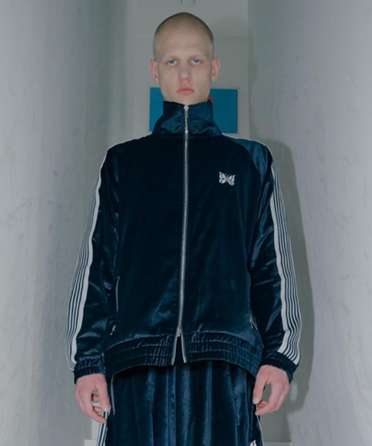 NEEDLES/ニードルズ/【LHP EXCLUSIVE】TRACK JACKET - C/PE VELOUR(NAVY)