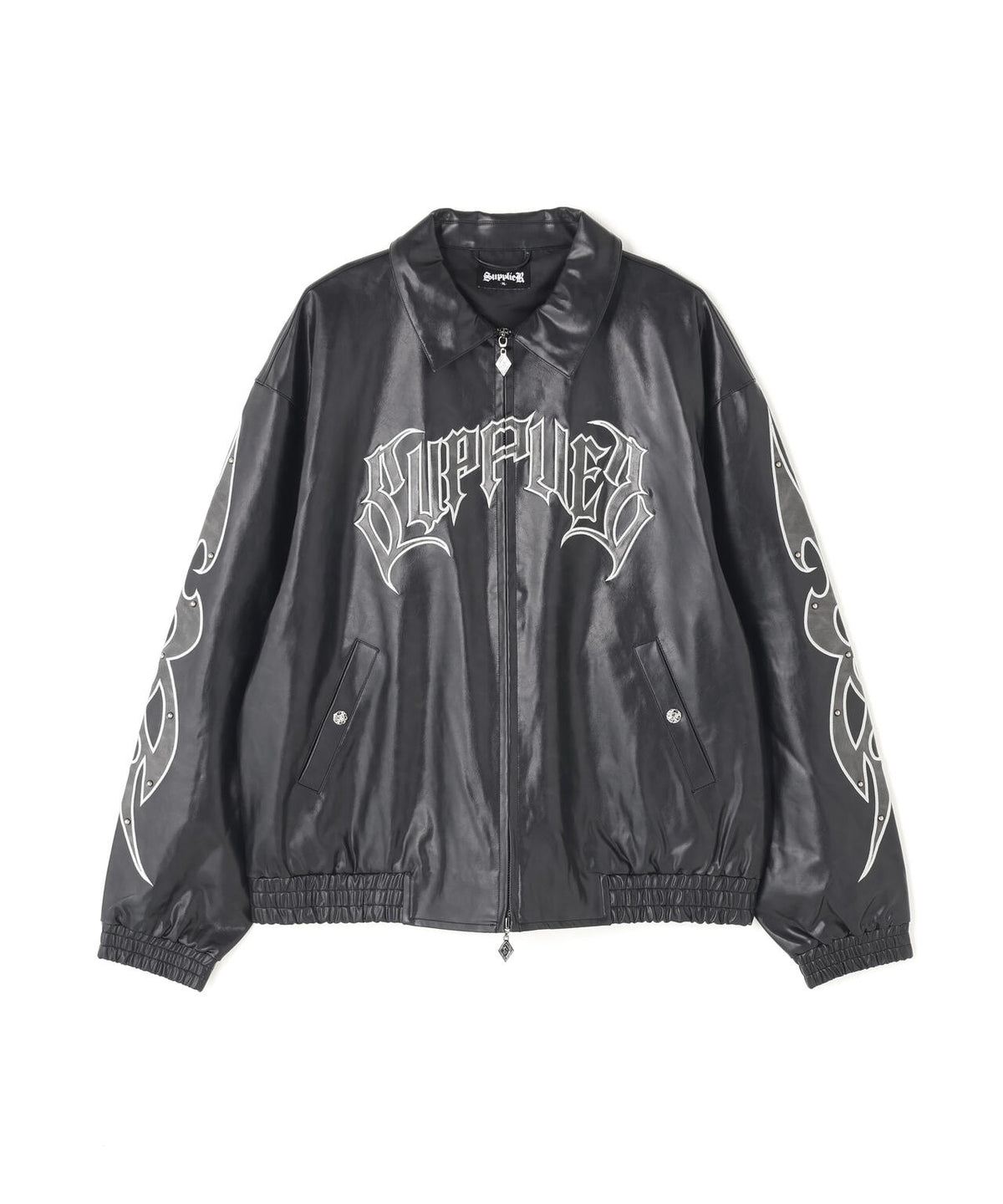 SUPPLIER/サプライヤー/Studded Tribal Faux Leather Jacket