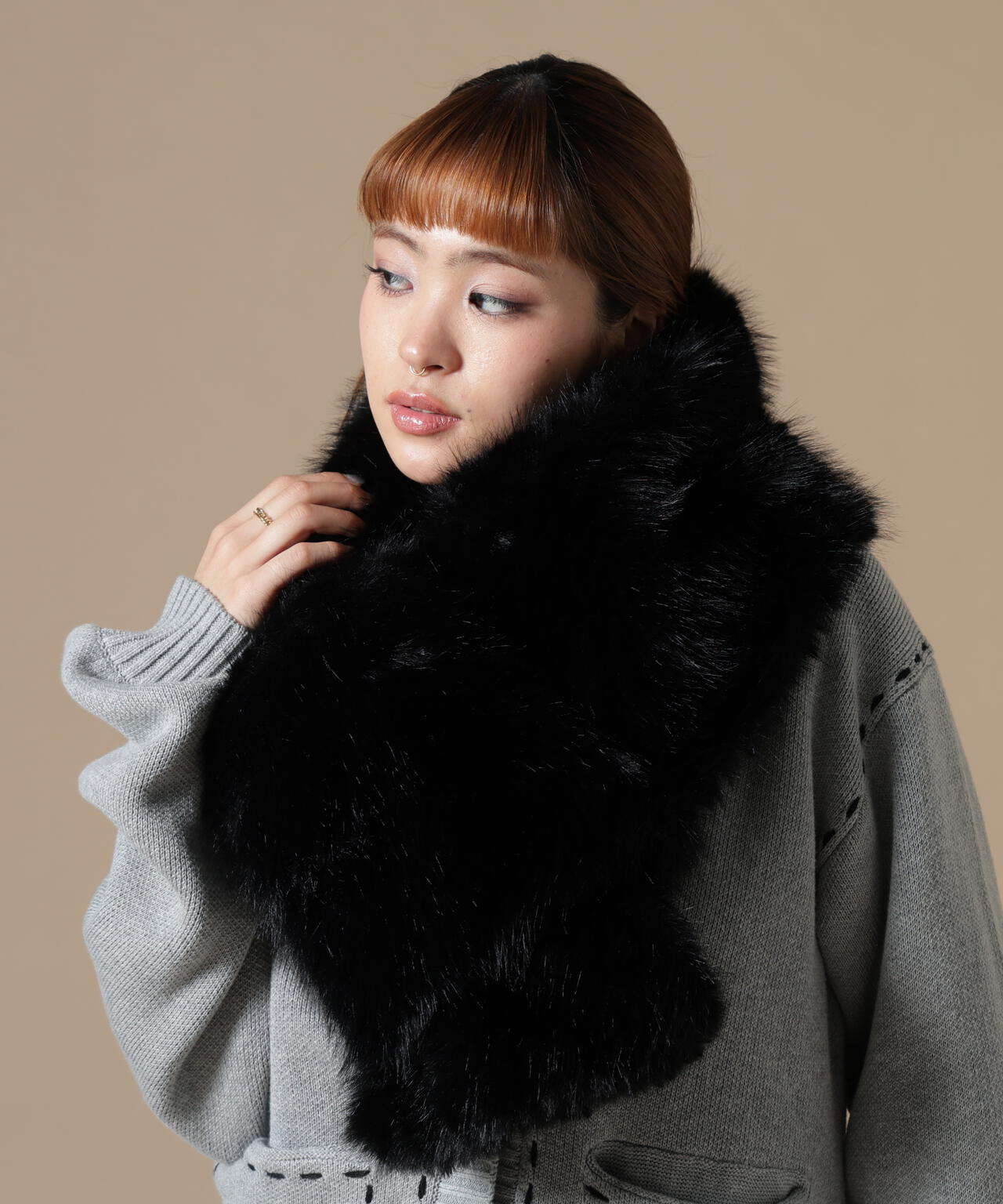 DankeSchon/ダンケシェーン/WOMEN ECOFUR MUFFLER