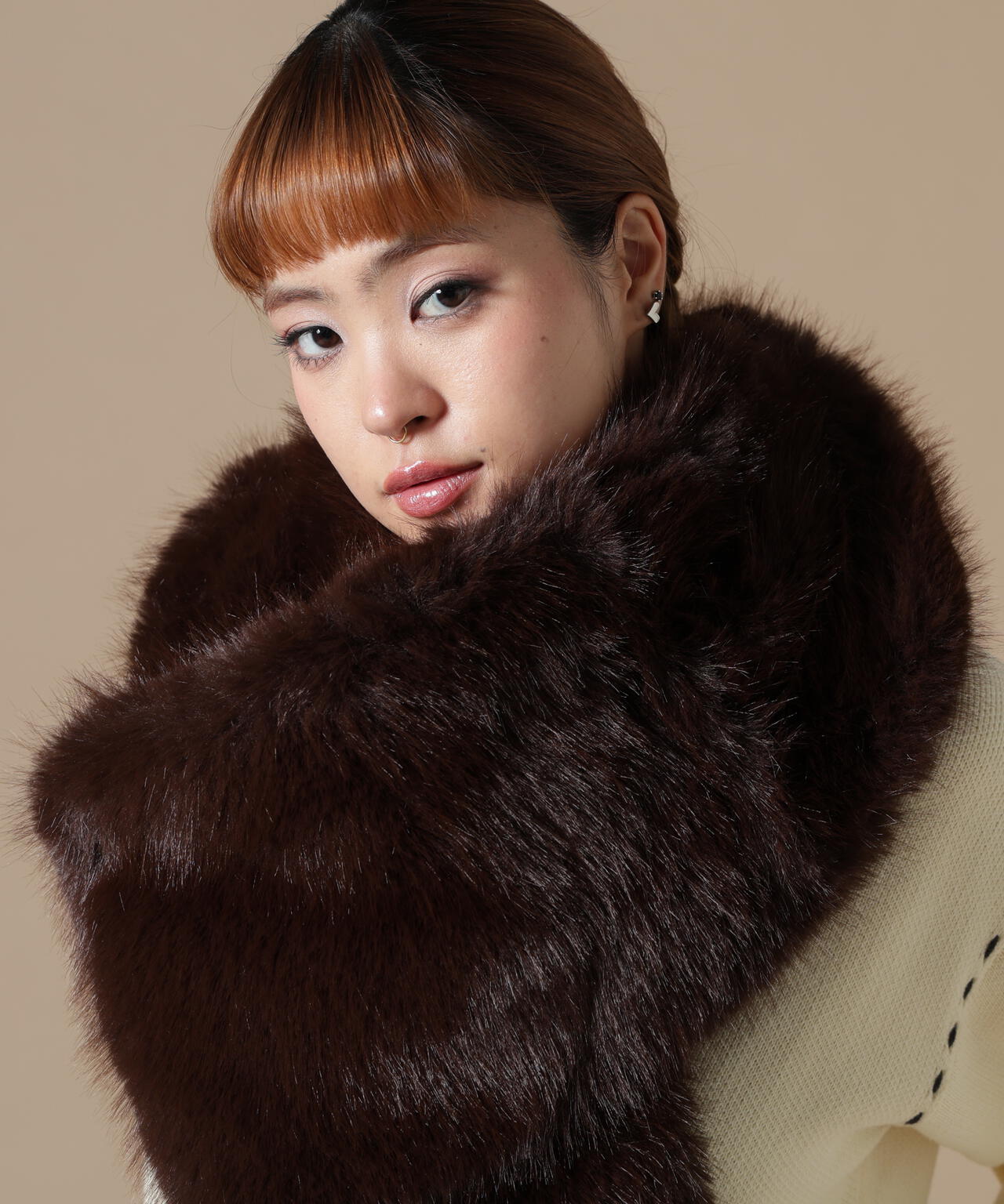 DankeSchon/ダンケシェーン/WOMEN ECOFUR MUFFLER