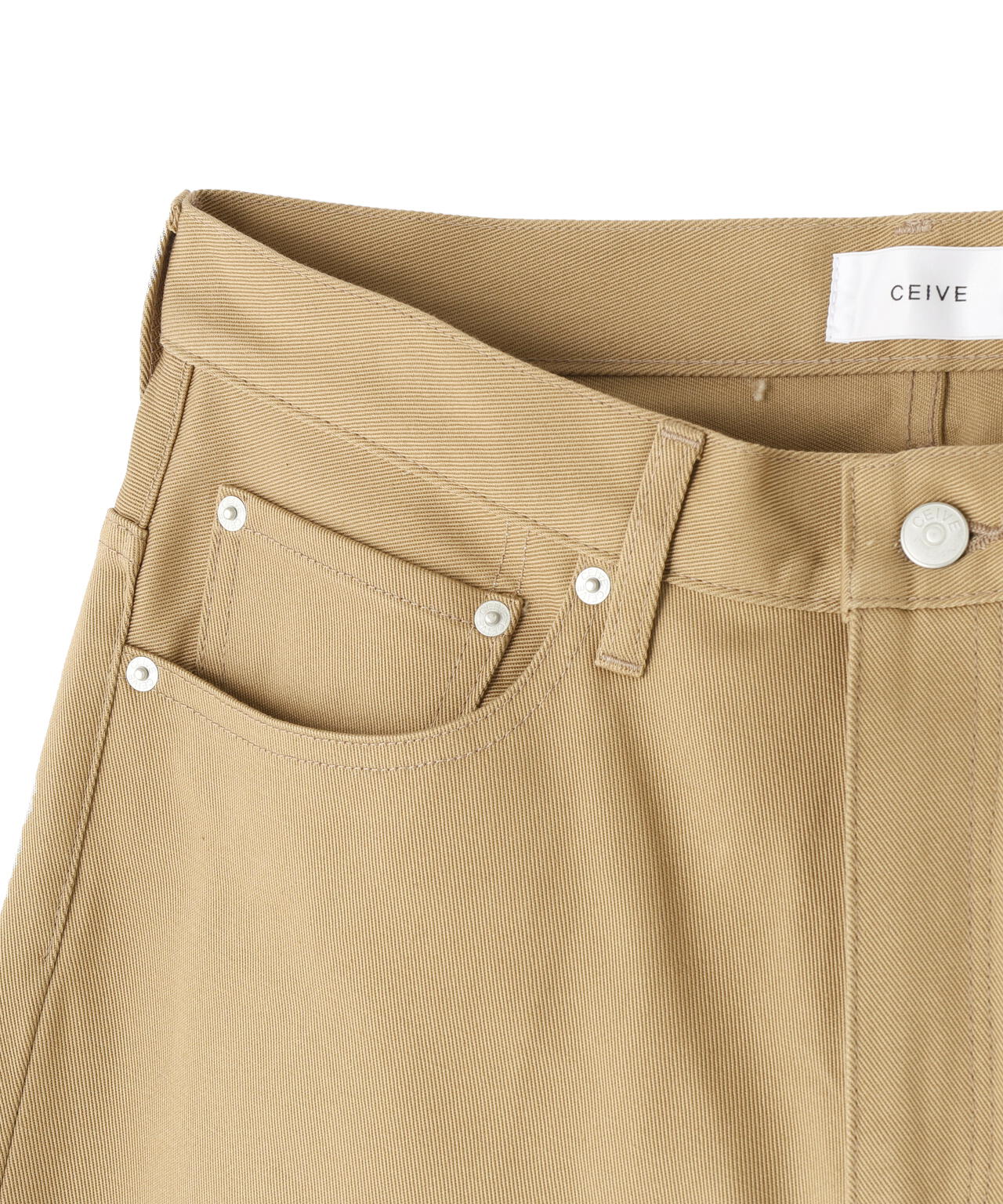 CEIVE/シーヴ/WIDE FIT DENIM PANTS - BEIGE