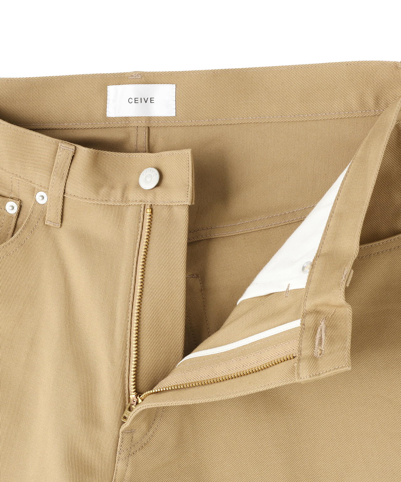 CEIVE/シーヴ/WIDE FIT DENIM PANTS - BEIGE