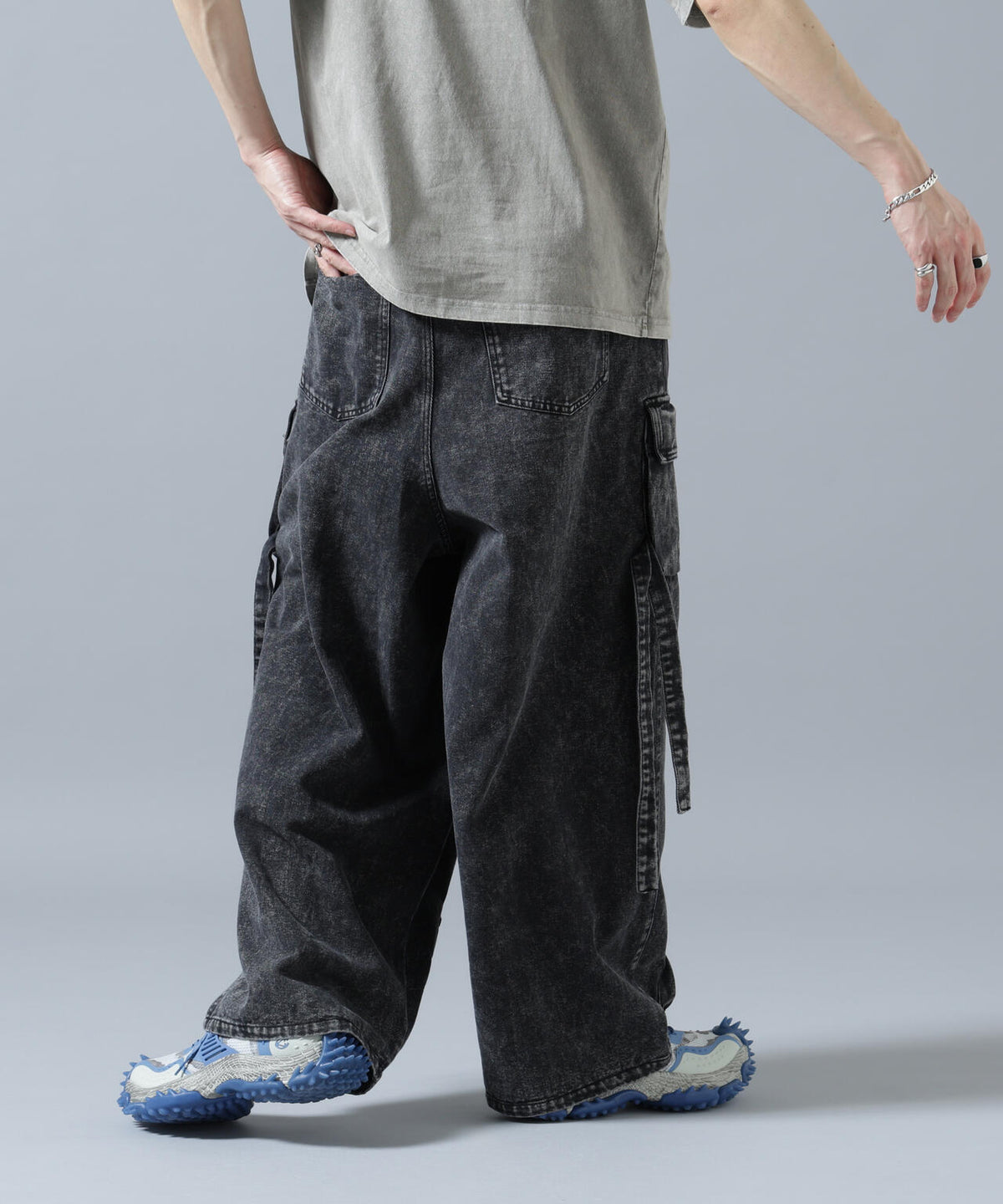 【WEB&DEPOT限定】DankeSchon/ダンケシェーン/MULTI POCKET DENIM CARGO PANTS