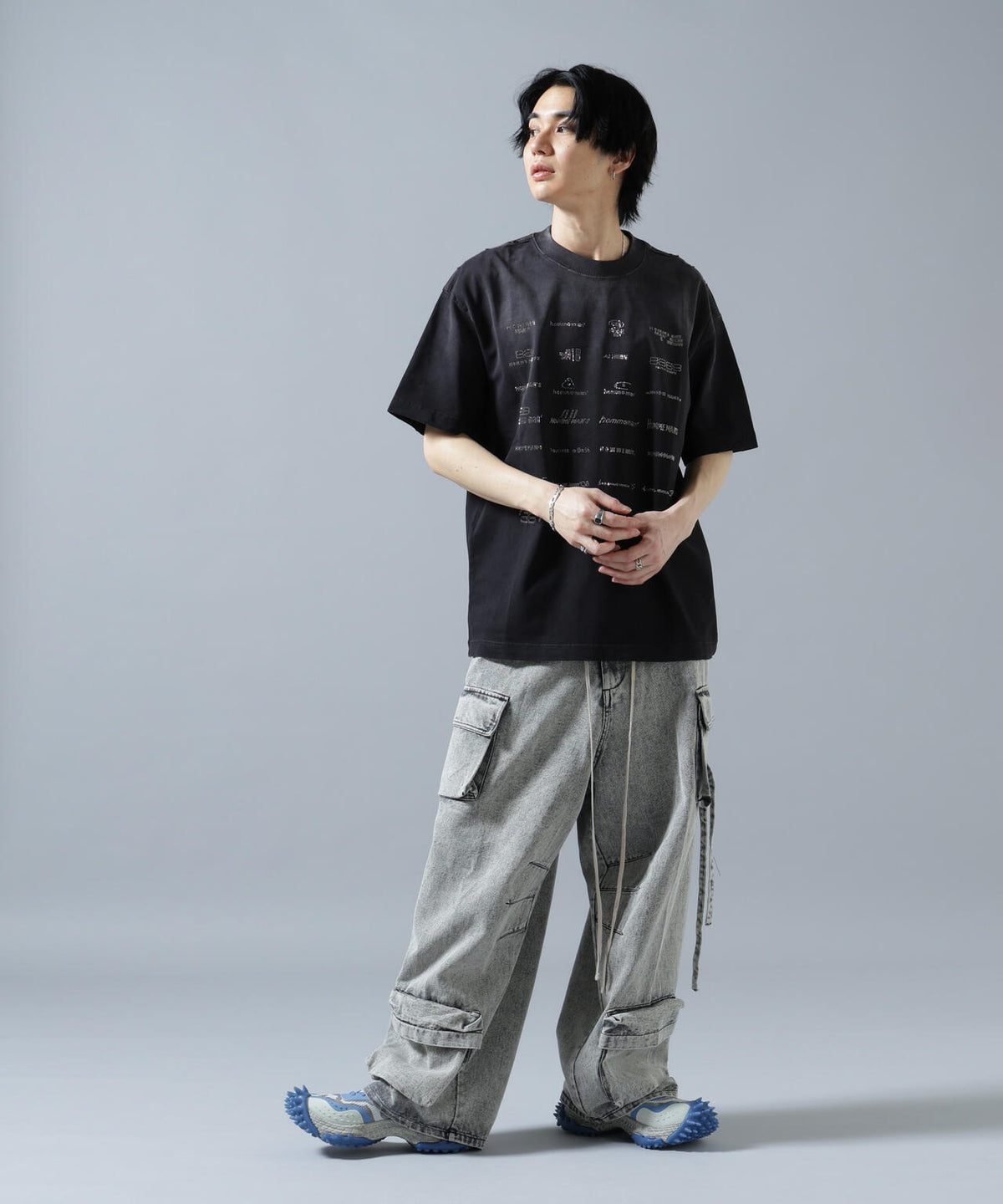 【WEB&DEPOT限定】DankeSchon/ダンケシェーン/MULTI POCKET DENIM CARGO PANTS