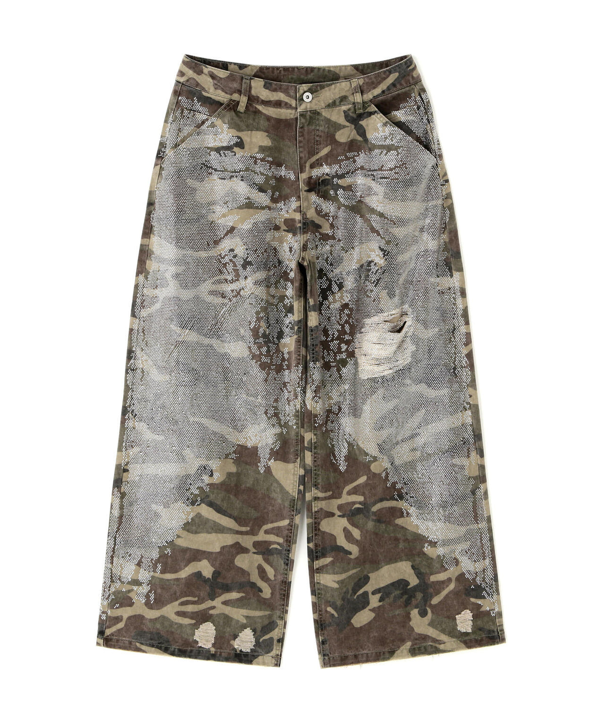 DankeSchon/ダンケシェーン/BAGGY JEANS/CAMO SWARO