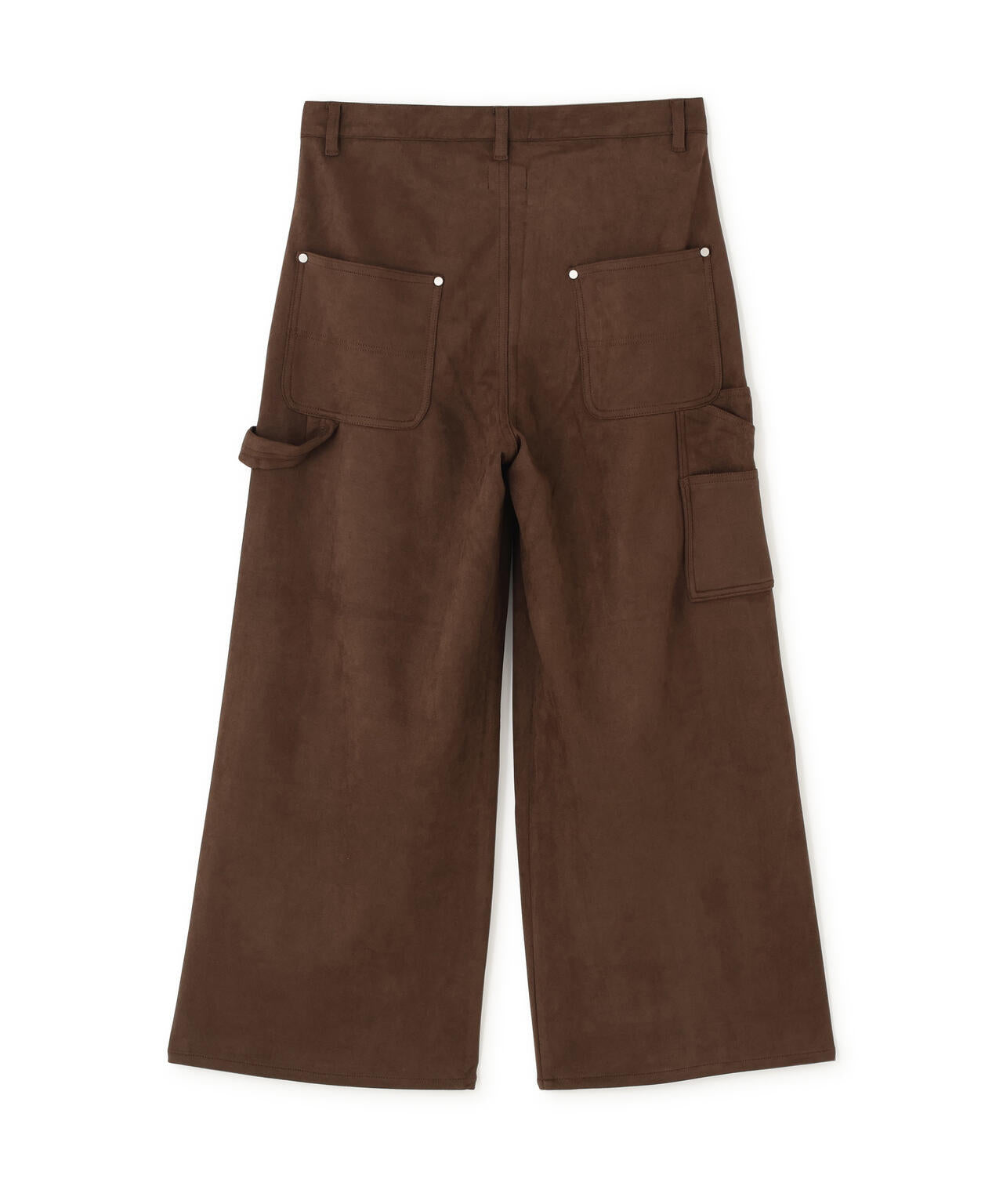 DankeSchon/ダンケシェーン/ECOSUEDE W-KNEE WIDE PANTS