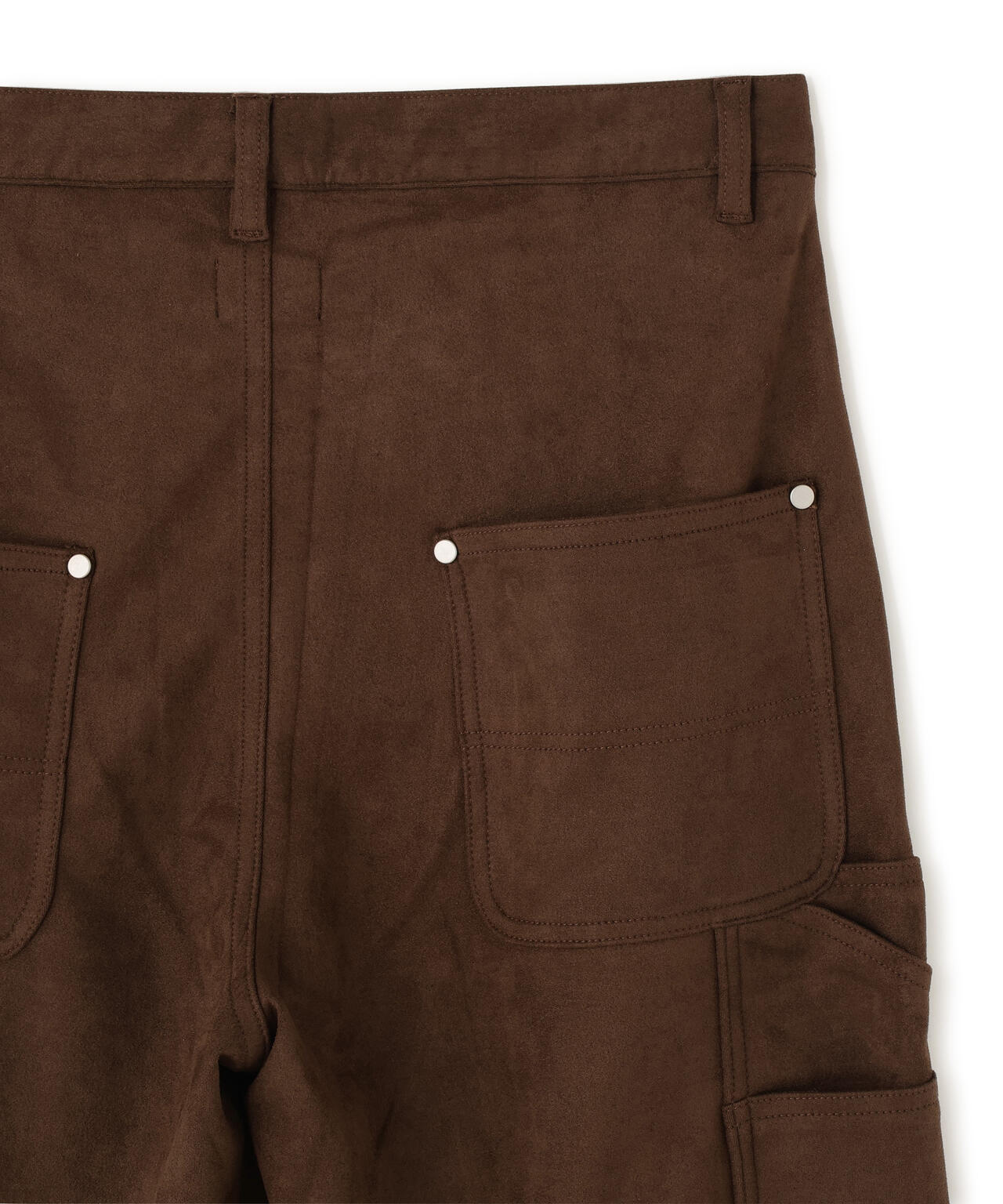 DankeSchon/ダンケシェーン/ECOSUEDE W-KNEE WIDE PANTS