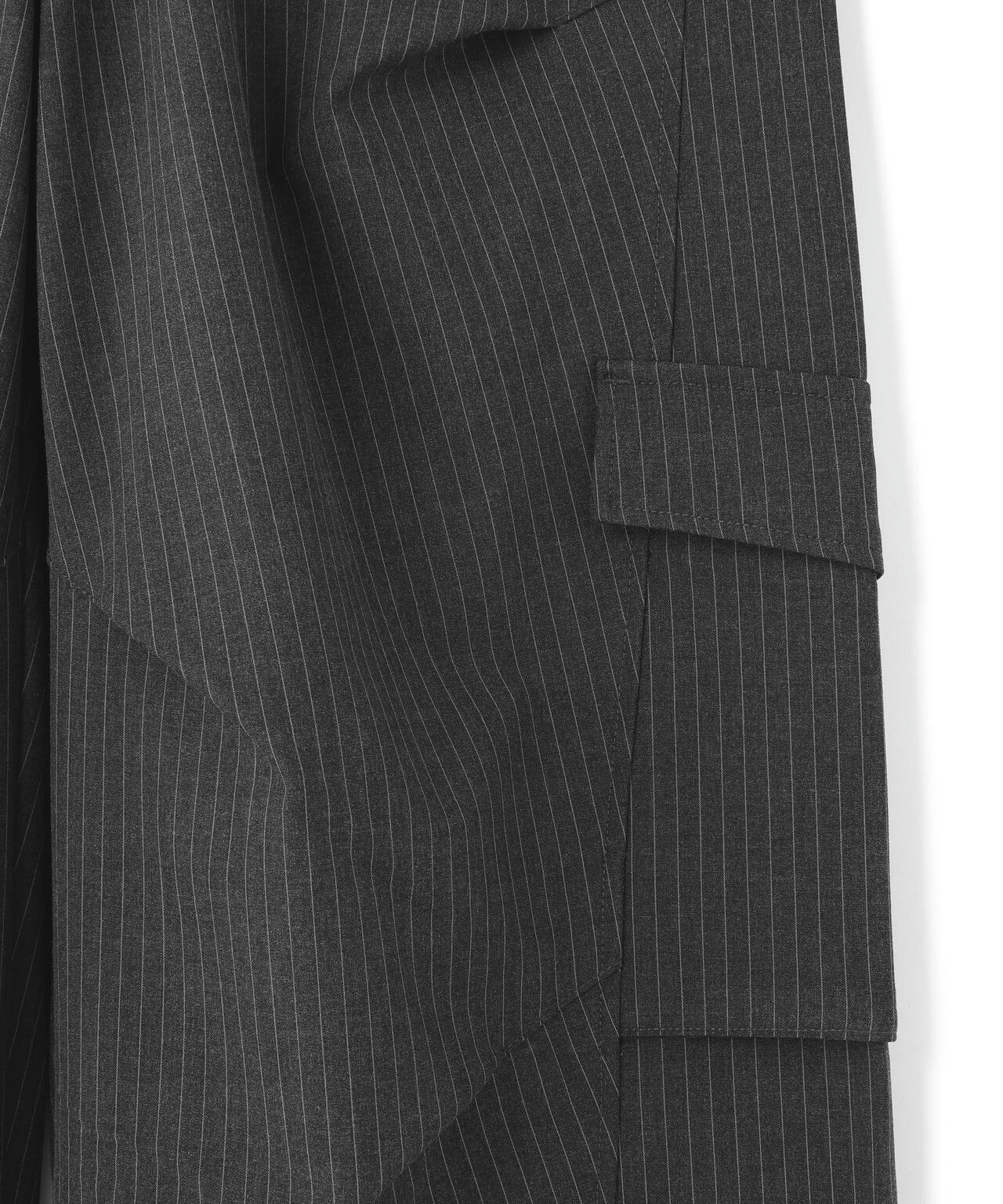 NOT4NERD/ノットフォーナード/TR Stripe Curved Pants