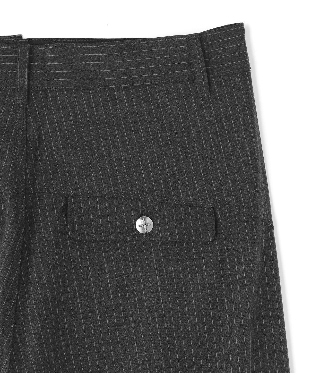 NOT4NERD/ノットフォーナード/TR Stripe Curved Pants