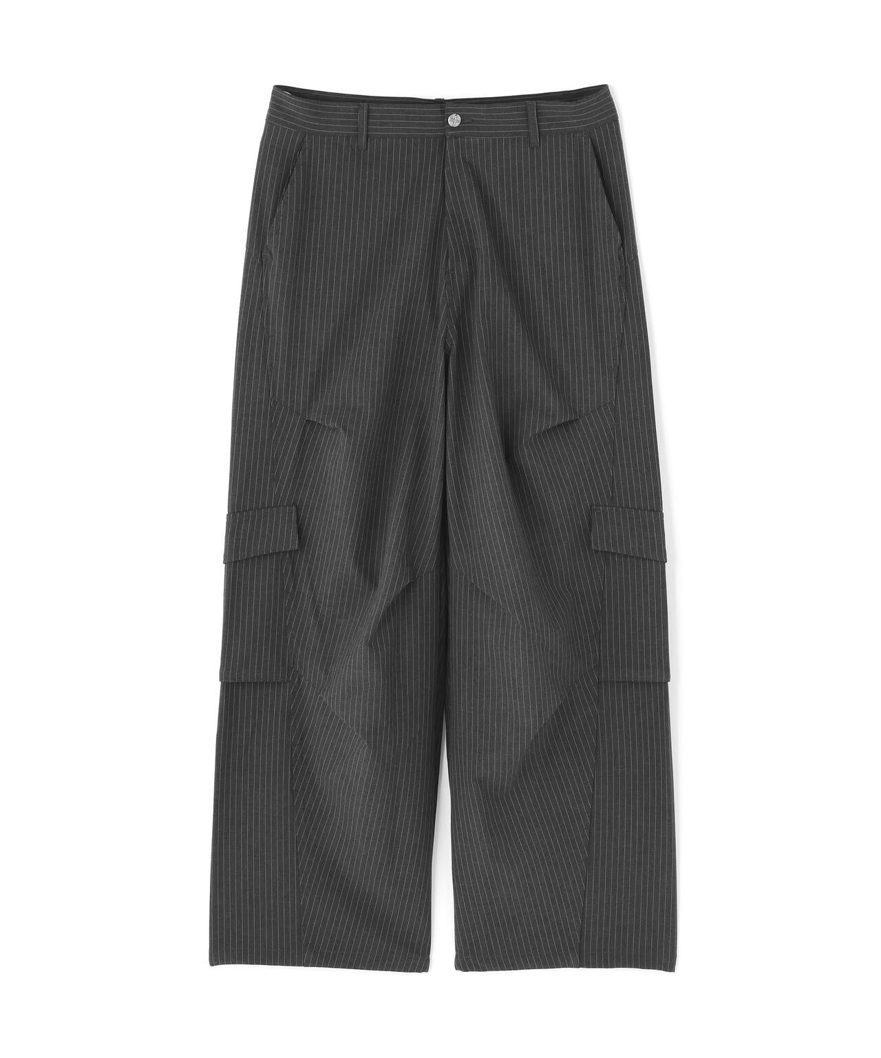 NOT4NERD/ノットフォーナード/TR Stripe Curved Pants