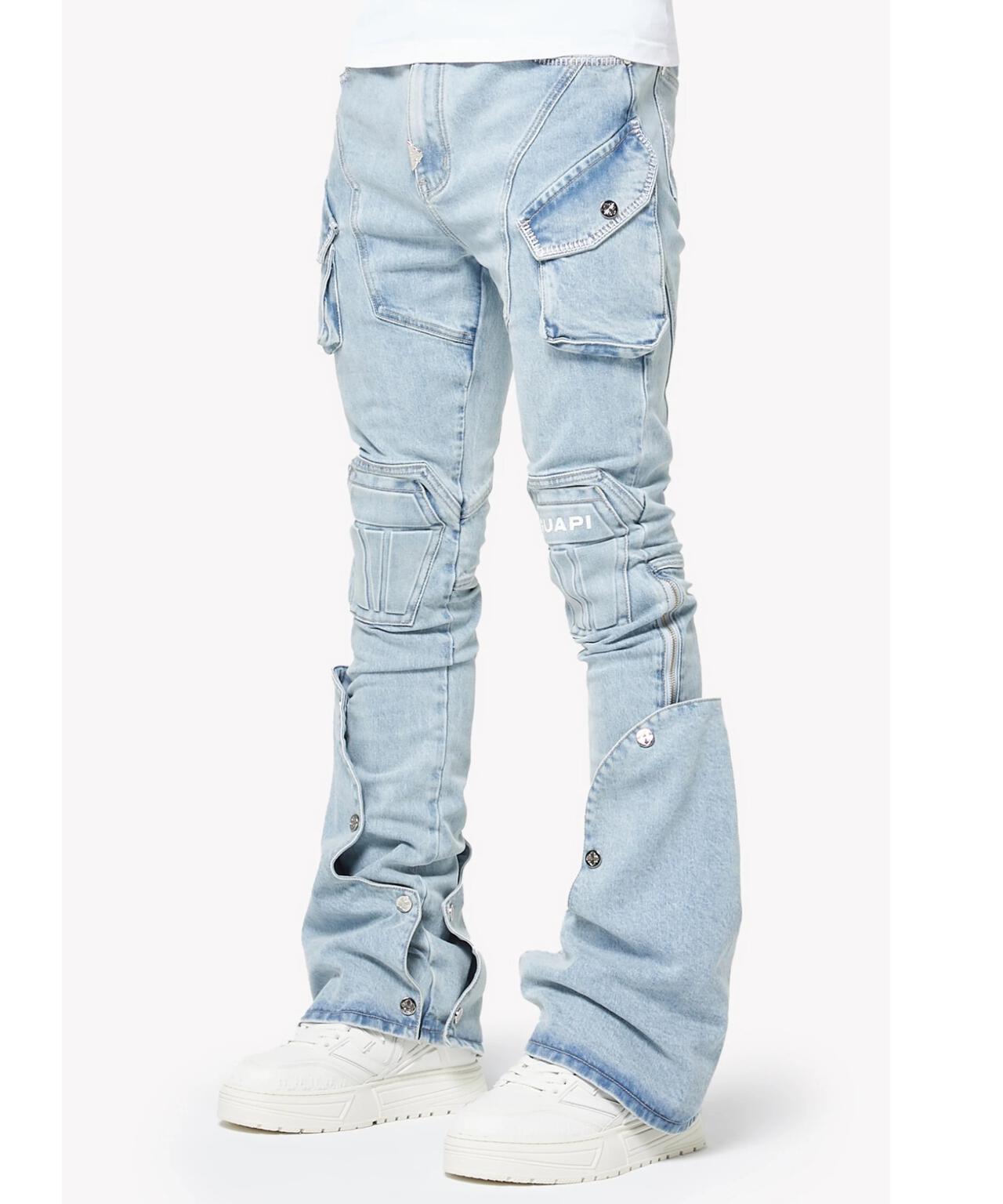 GUAPI/グアピ/Aqua Blue Coffin Arc Denim