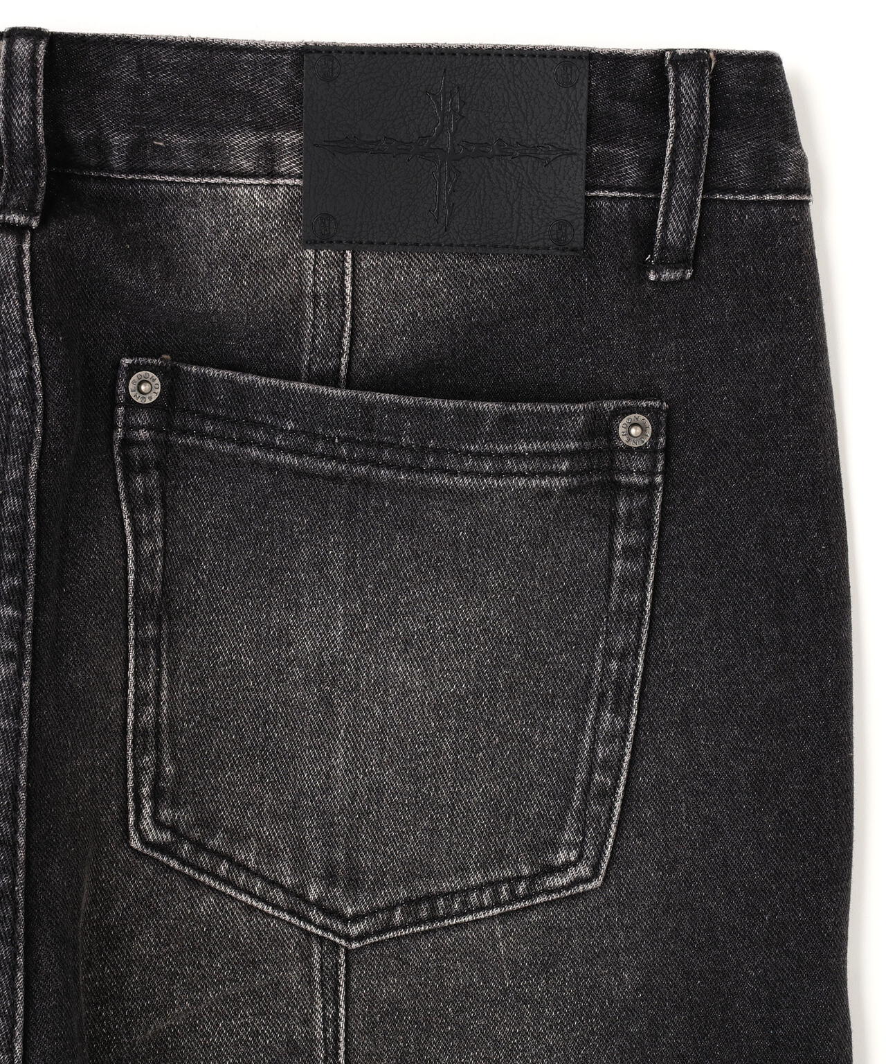 NOT4NERD/ノットフォーナード/Warped Seam Flare Fit Denim Pants