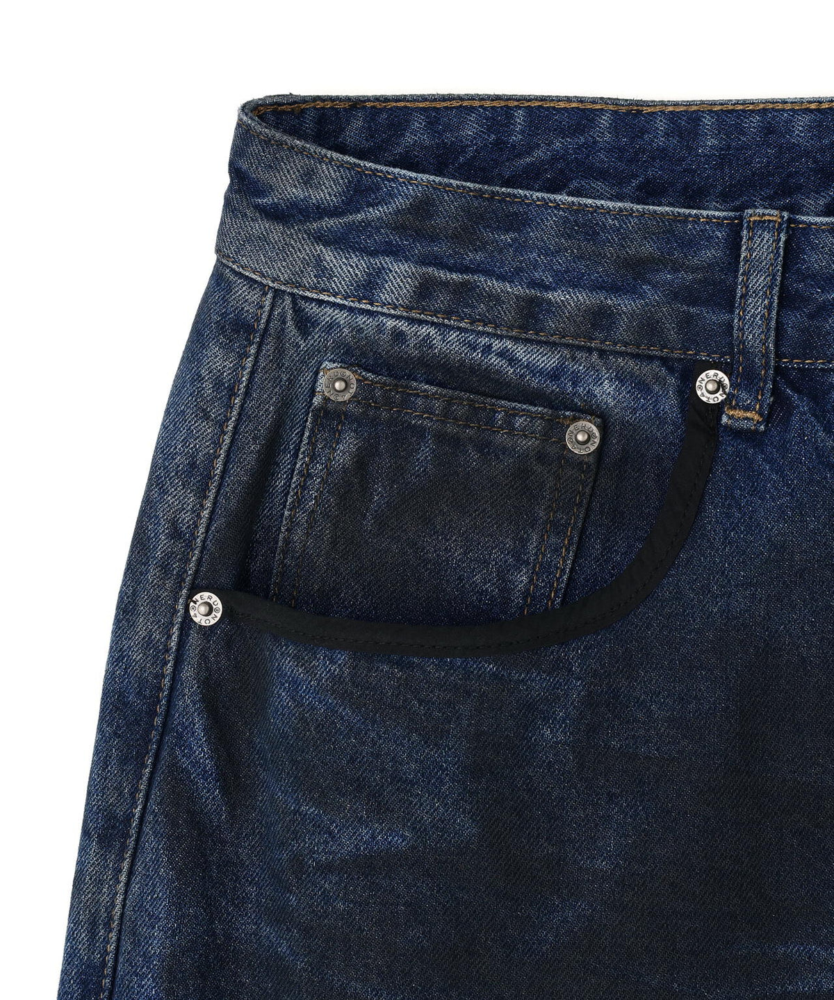 NOT4NERD/ノットフォーナード/Dirty Washed Parachute Cargo Denim Pants