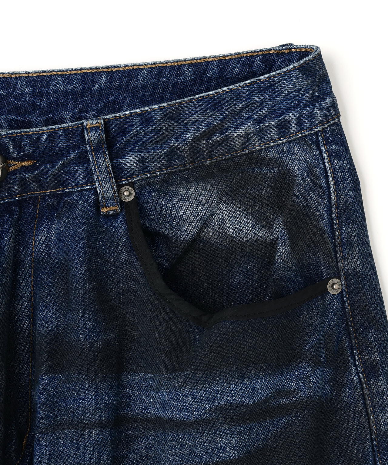 NOT4NERD/ノットフォーナード/Dirty Washed Parachute Cargo Denim Pants