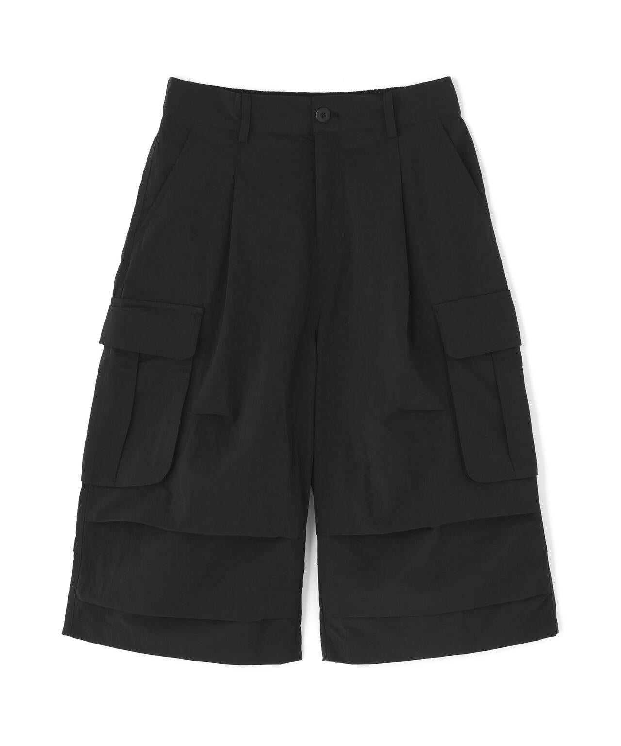 NOT4NERD/ノットフォーナード/Knee Tuck Parachute Cargo Bermuda Shorts