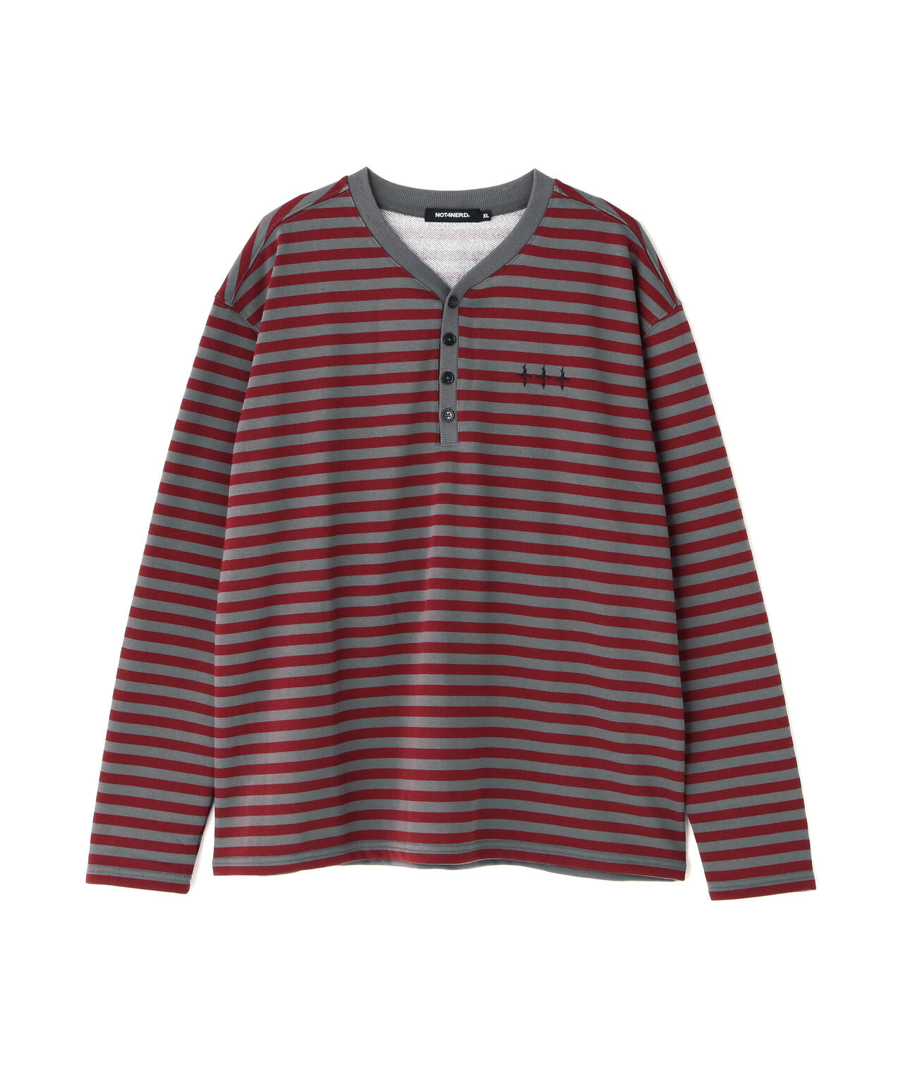 NOT4NERD/ノットフォーナード/Broken Wings Henley Neck Long Sleeve