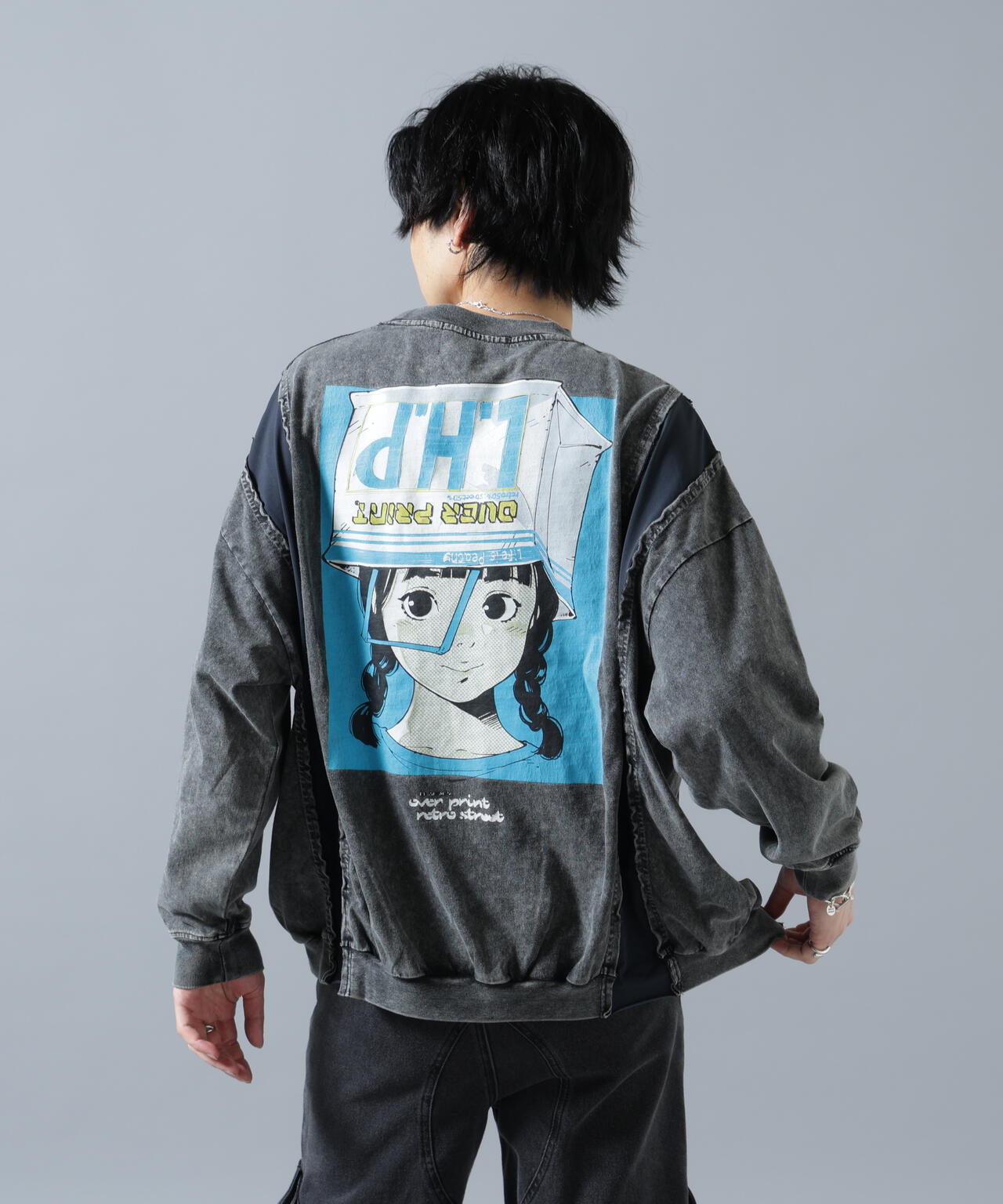 overprint/オーバープリント/別注pigment SHOPPER L/S Tee