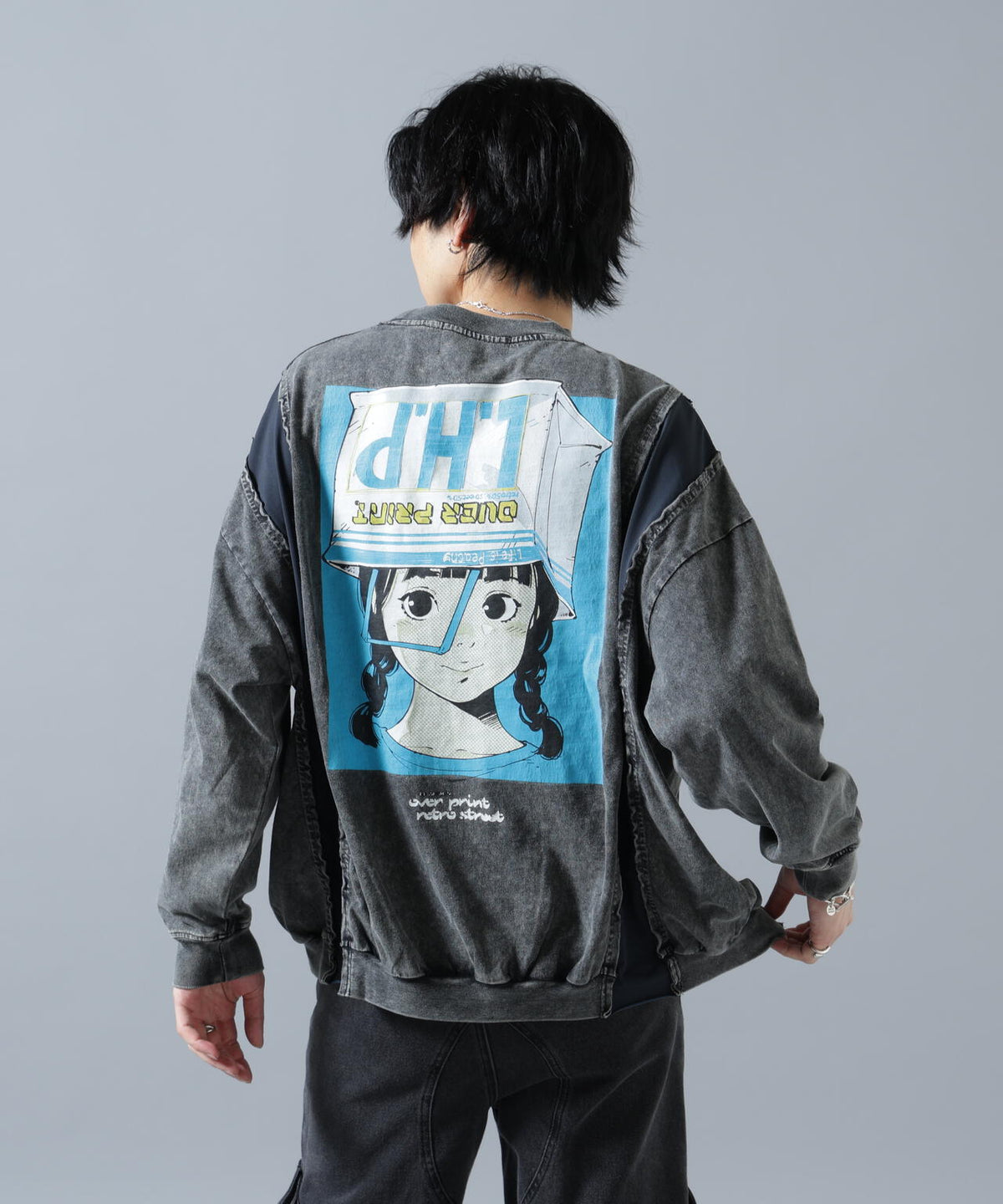 overprint/オーバープリント/別注pigment SHOPPER L/S Tee