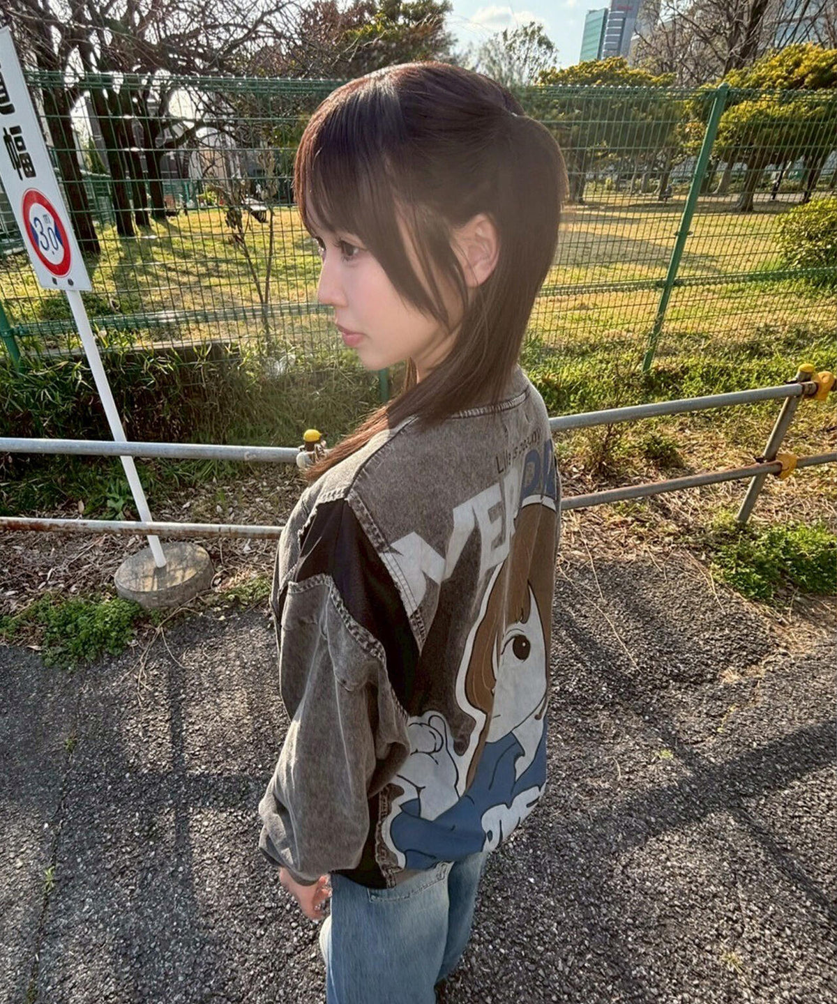 overprint/オーバープリント/別注pigment SIGNBOAD L/S Tee
