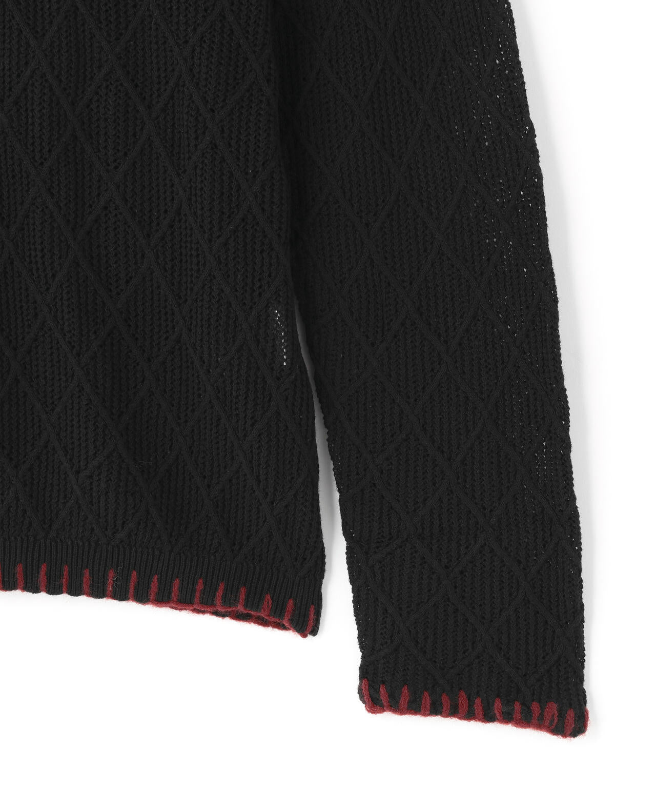 NOT4NERD/ノットフォーナード/Distressed Contrast Hand Stitch Knit
