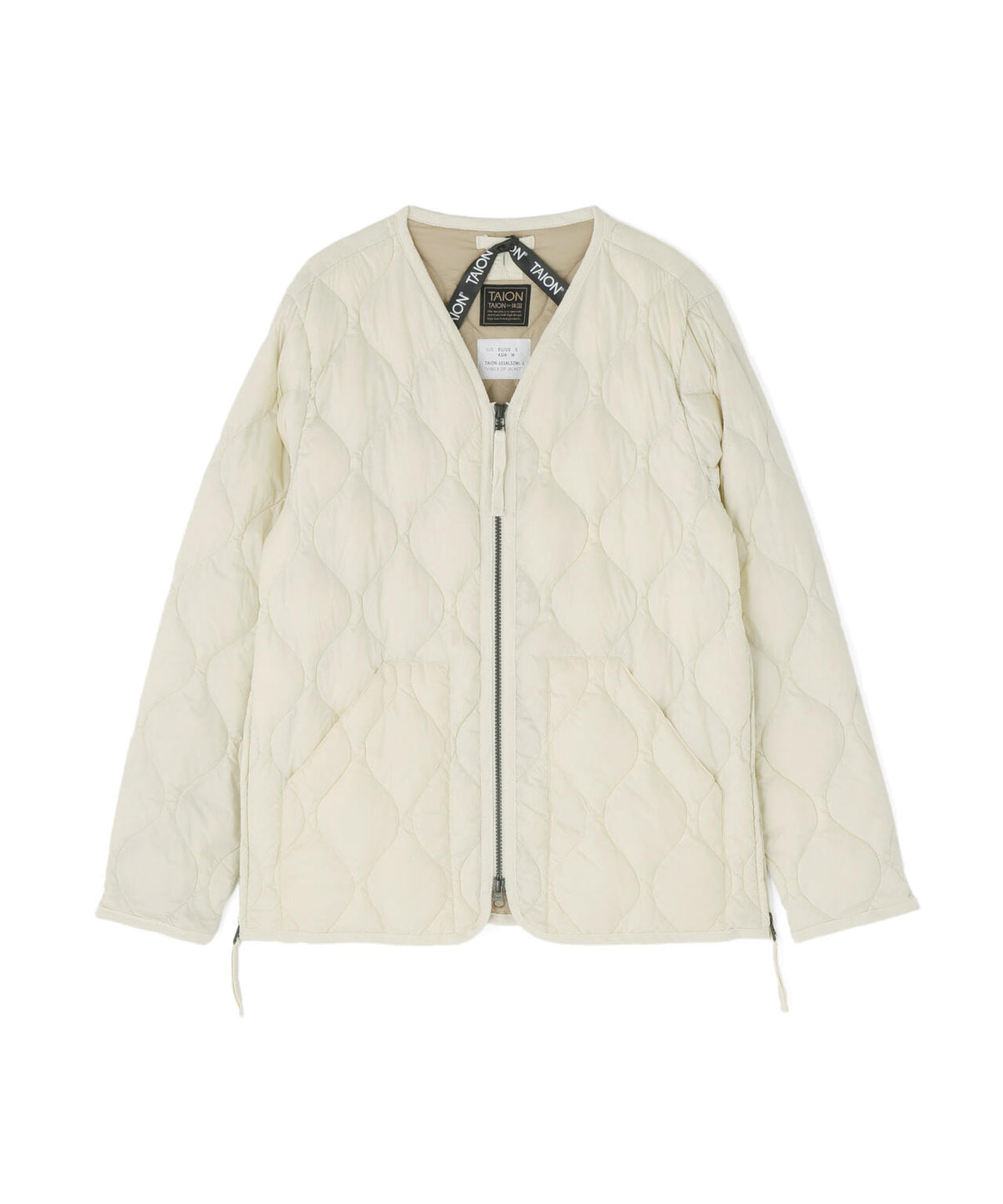 TAION/タイオン/W-ZIP V DOWN JACKET【WOMEN】