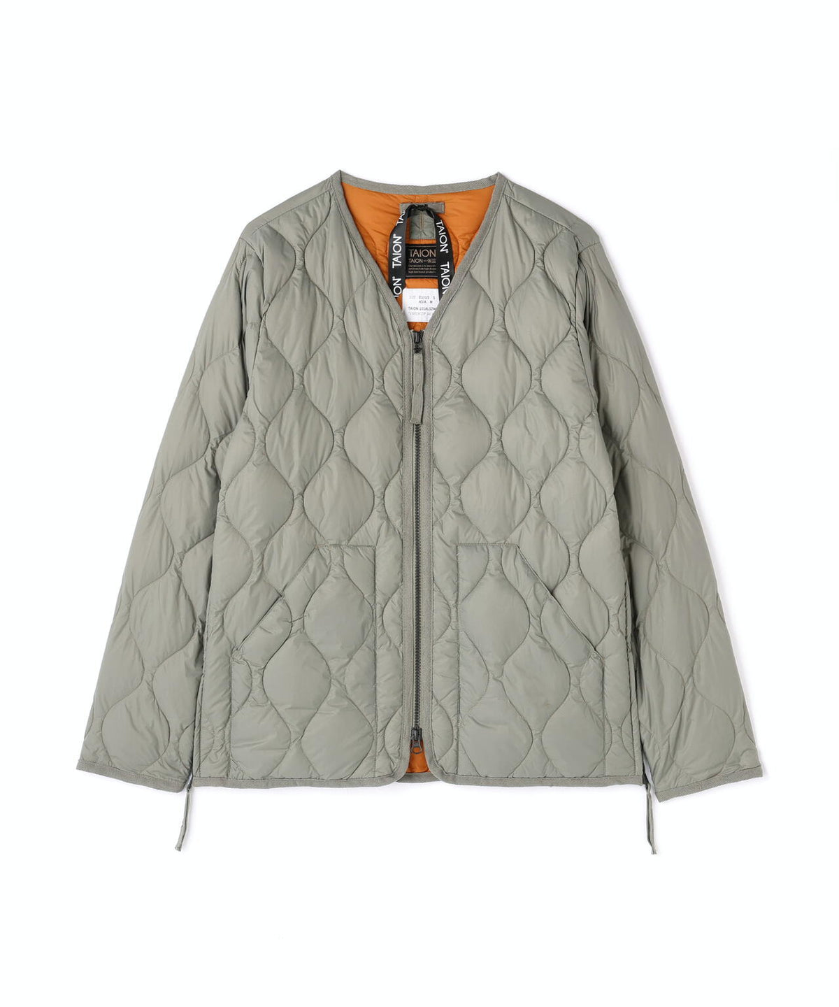 TAION/タイオン/W-ZIP V DOWN JACKET【WOMEN】