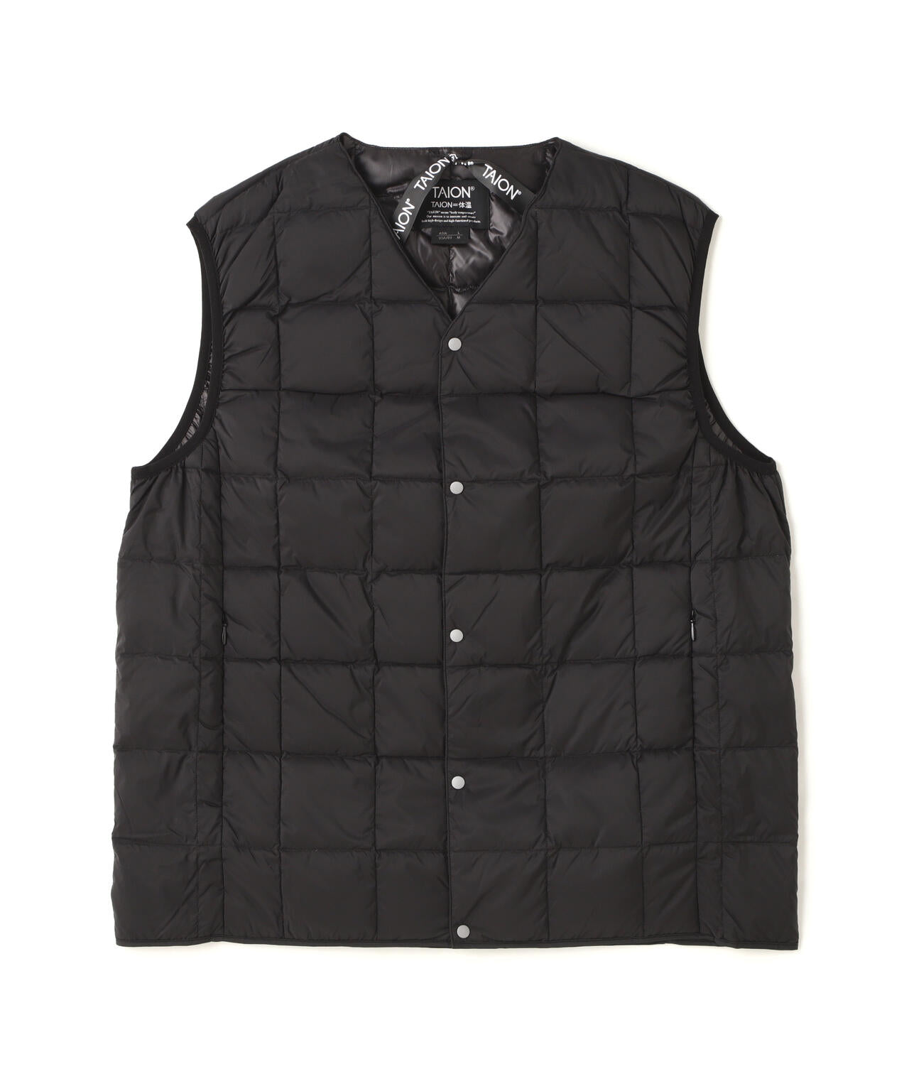 TAION/タイオン/V NECK DOWN VEST【MEN】