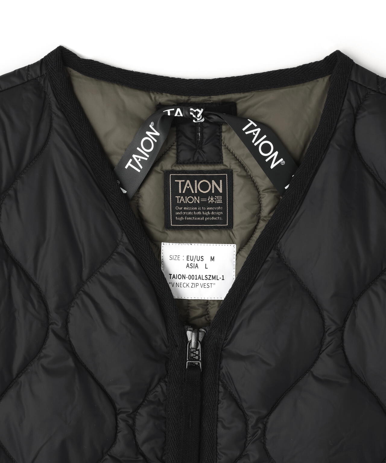 TAION/タイオン/NEC W-ZIP DOWN VEST【WOMEN】