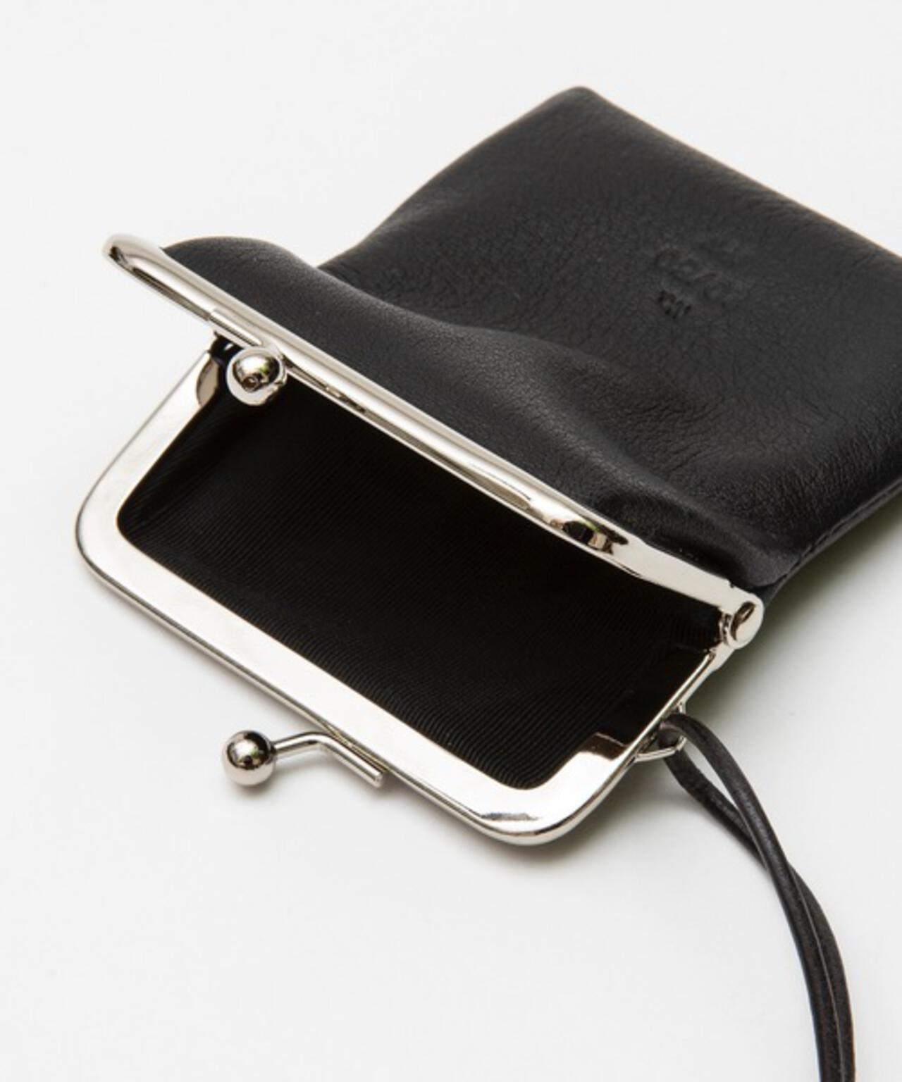 【20/80】トゥエンティーエイティー/SHRINK LEATHER GAMAGUCHI SQUARE PURSE