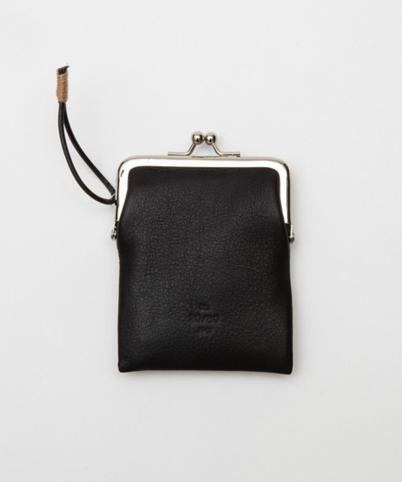 【20/80】トゥエンティーエイティー/SHRINK LEATHER GAMAGUCHI SQUARE PURSE