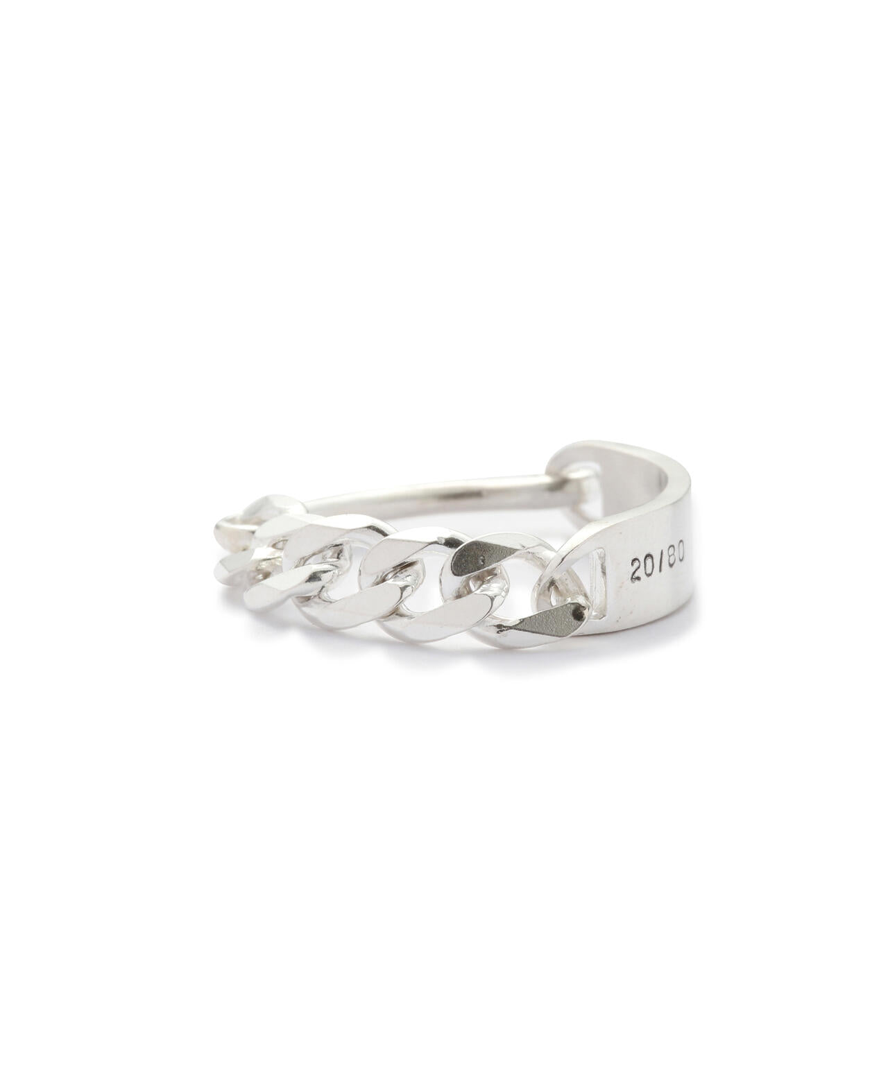 【20/80】トゥエンティーエイティー/STERLING SILVER MIXED ID CHAIN RING